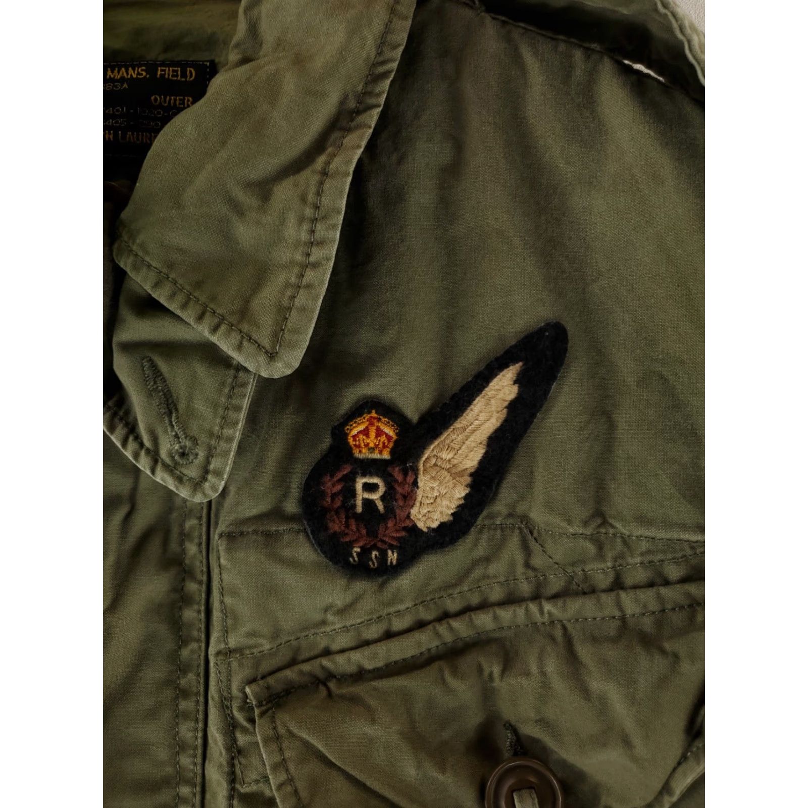 Polo Ralph Lauren Jacket Military Green S Mens Str group 388 Strike Group Style Cotton Outer Shell Jacket