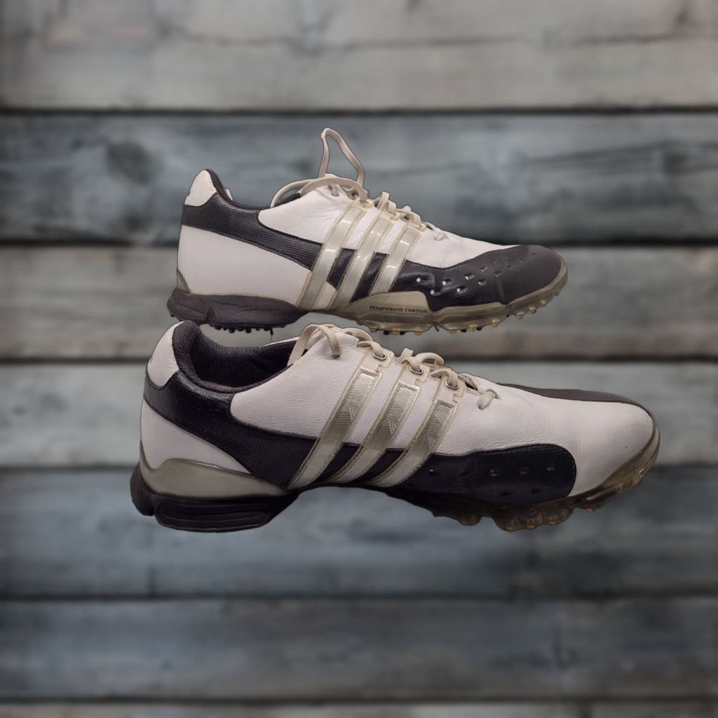 Adidas Adidas Powerband 3.0 Golf Shoes White Stripe Low Top Spikes 12.5 Men Mens Art 675499 Size US L / EU 52-54 / 3 - 1 Thumbnail