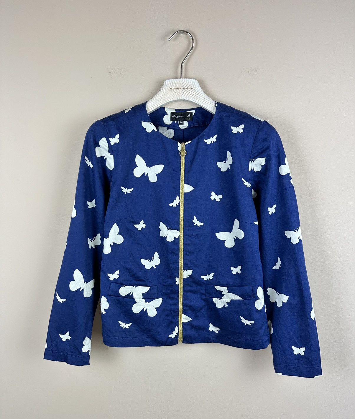 agnes b. Agnes B made in Japan butterfly jacket zip bomber car coat S Size S / US 4 / IT 40 - 1 Thumbnail