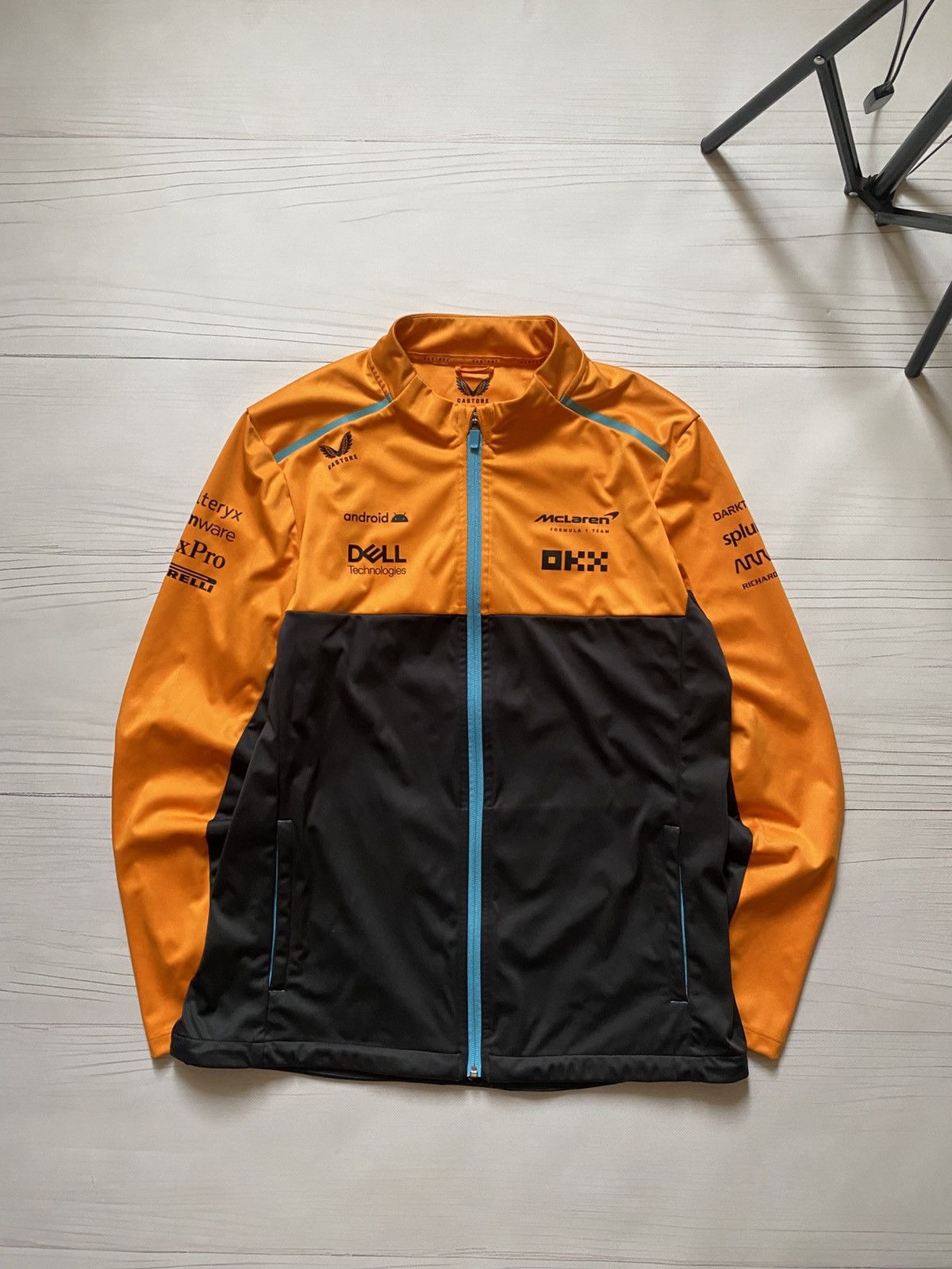 Castore Mclaren Formula 1 F1 racing softshell jacket