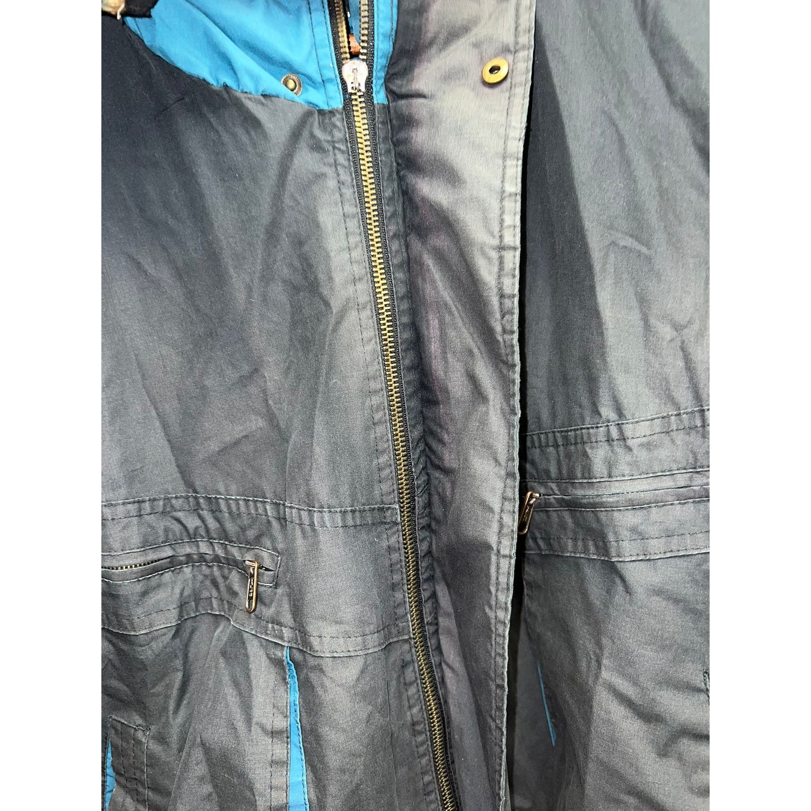 GROUNDZERO Y2K Zero Proof Ski Skiwear Black Blue Jacket L Large 2000s Size US L / EU 52-54 / 3 - 7 Thumbnail