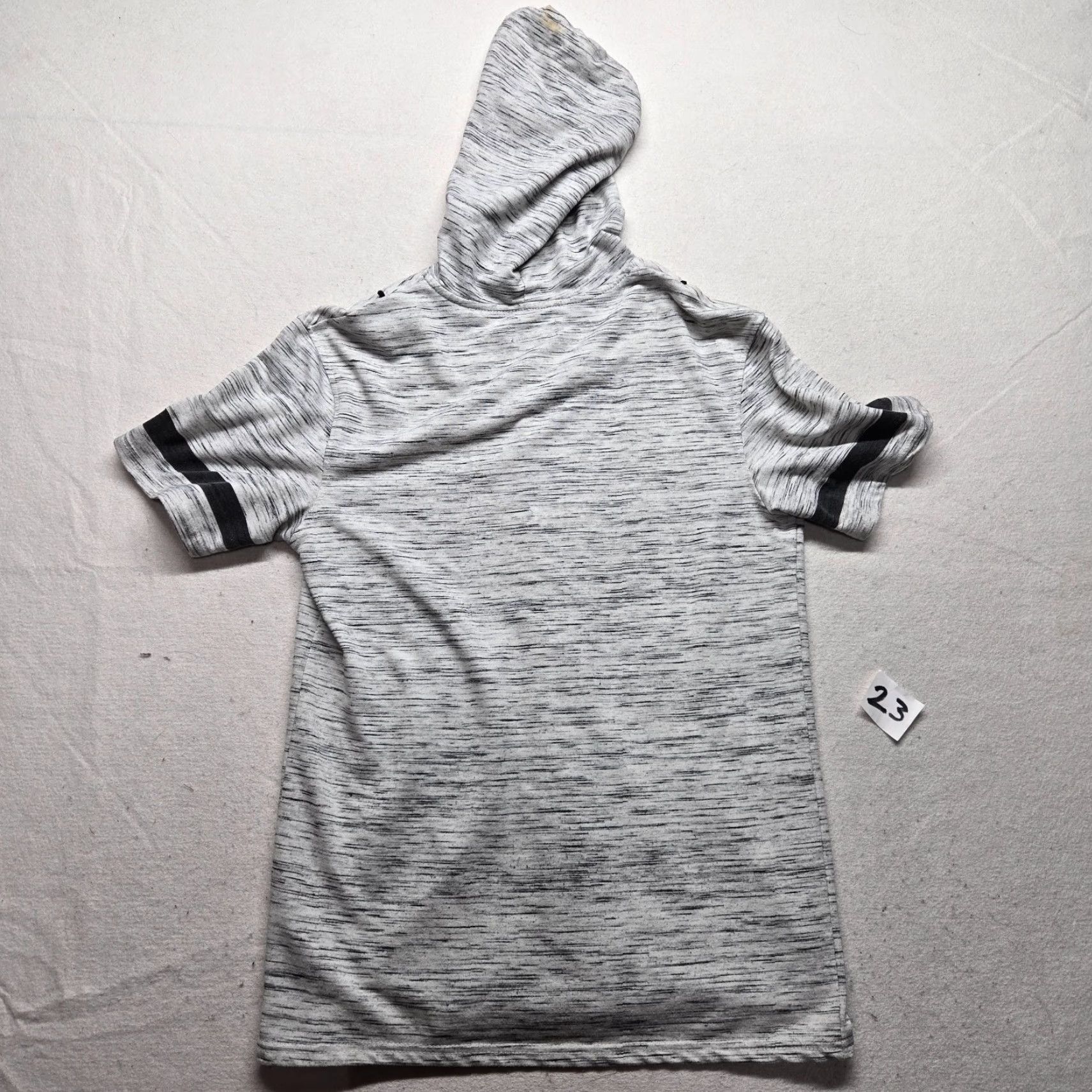 Carbon Carbon Hoodie Sweatshirt Mens S Gray Short Sleeve Button Up Knit 100% Cotton Winter Spring Size US S / EU 44-46 / 1 - 8 Thumbnail