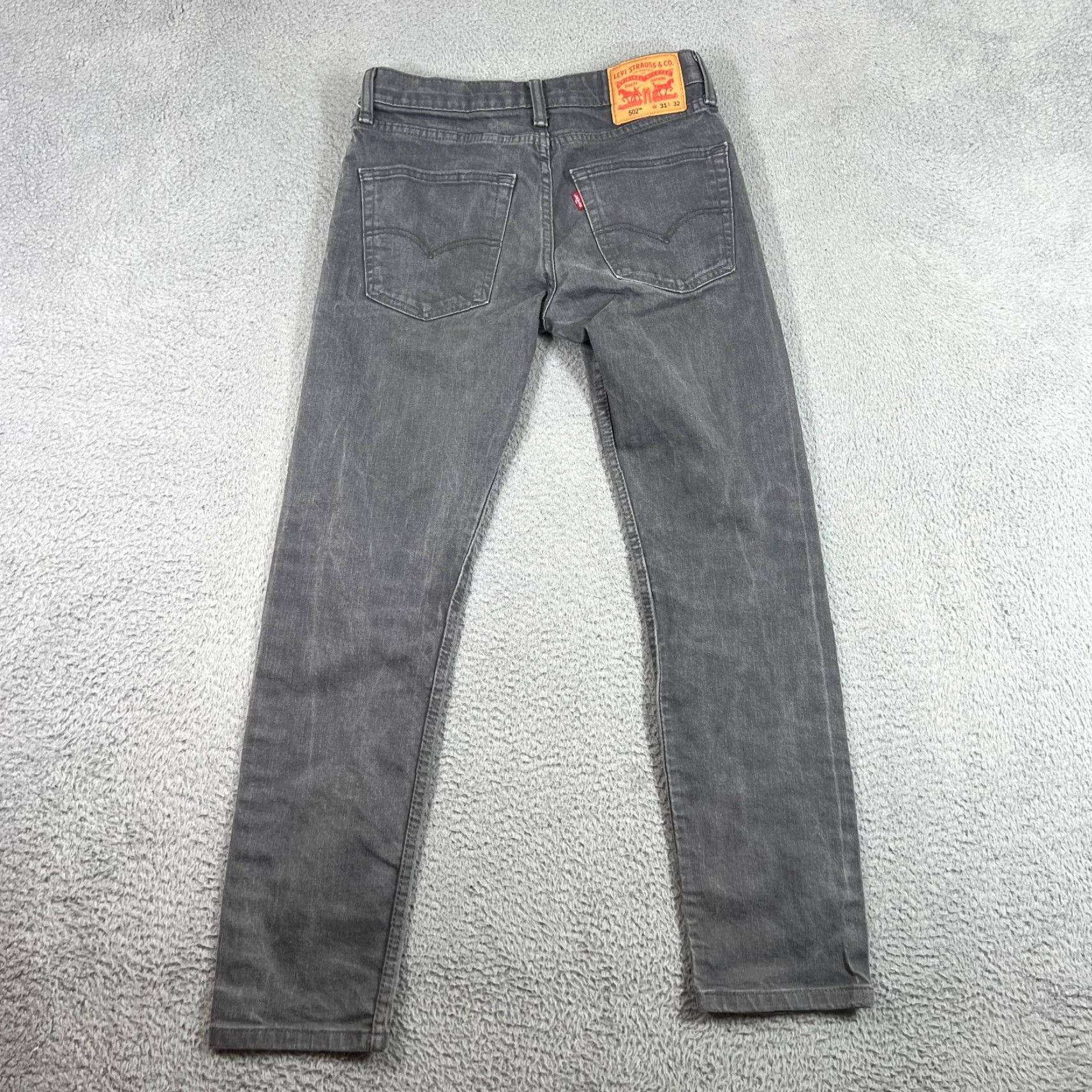 Levi's Levi's 502 Jeans Size 30x29" Black Slim Straight Stretch Men's Denim Size US 31 - 6 Thumbnail