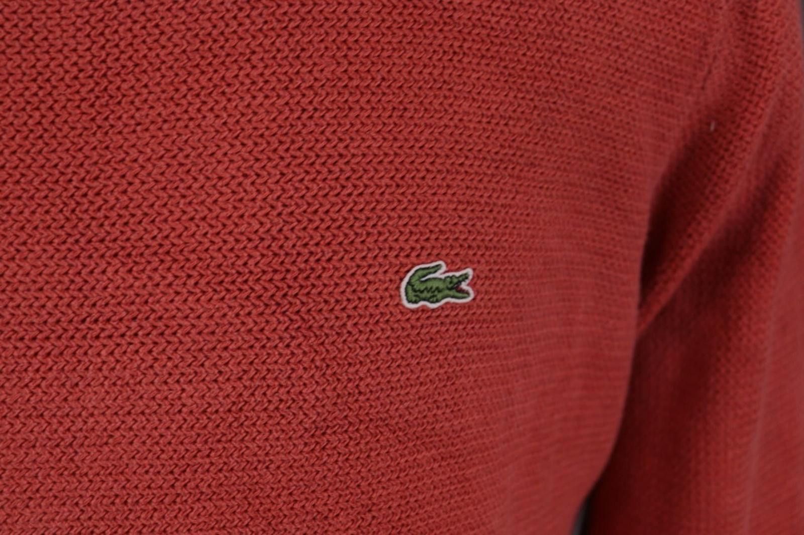 Lacoste Lacoste Red Crew Neck Knit Sweater Size 5 / L Size US L / EU 52-54 / 3 - 3 Thumbnail
