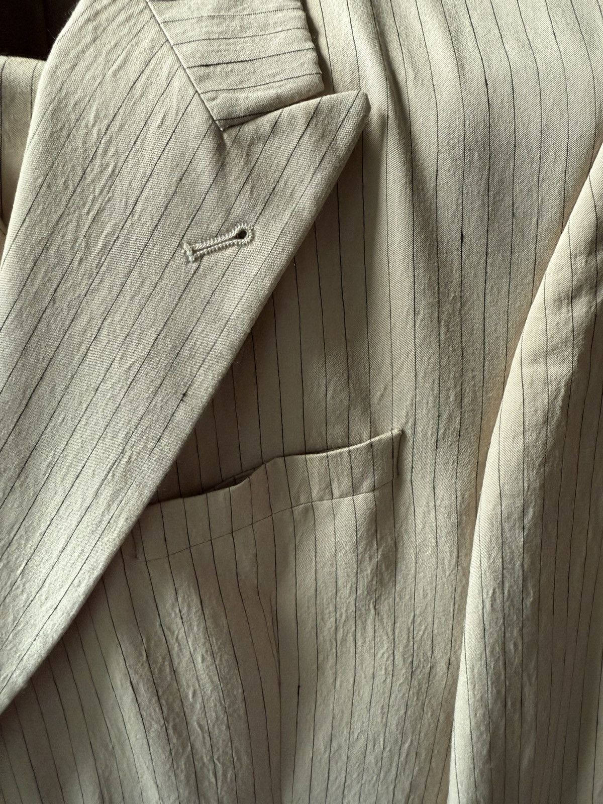 Nanushka Nanushka malvin latte striped suit 50 Size 40R - 2 Thumbnail