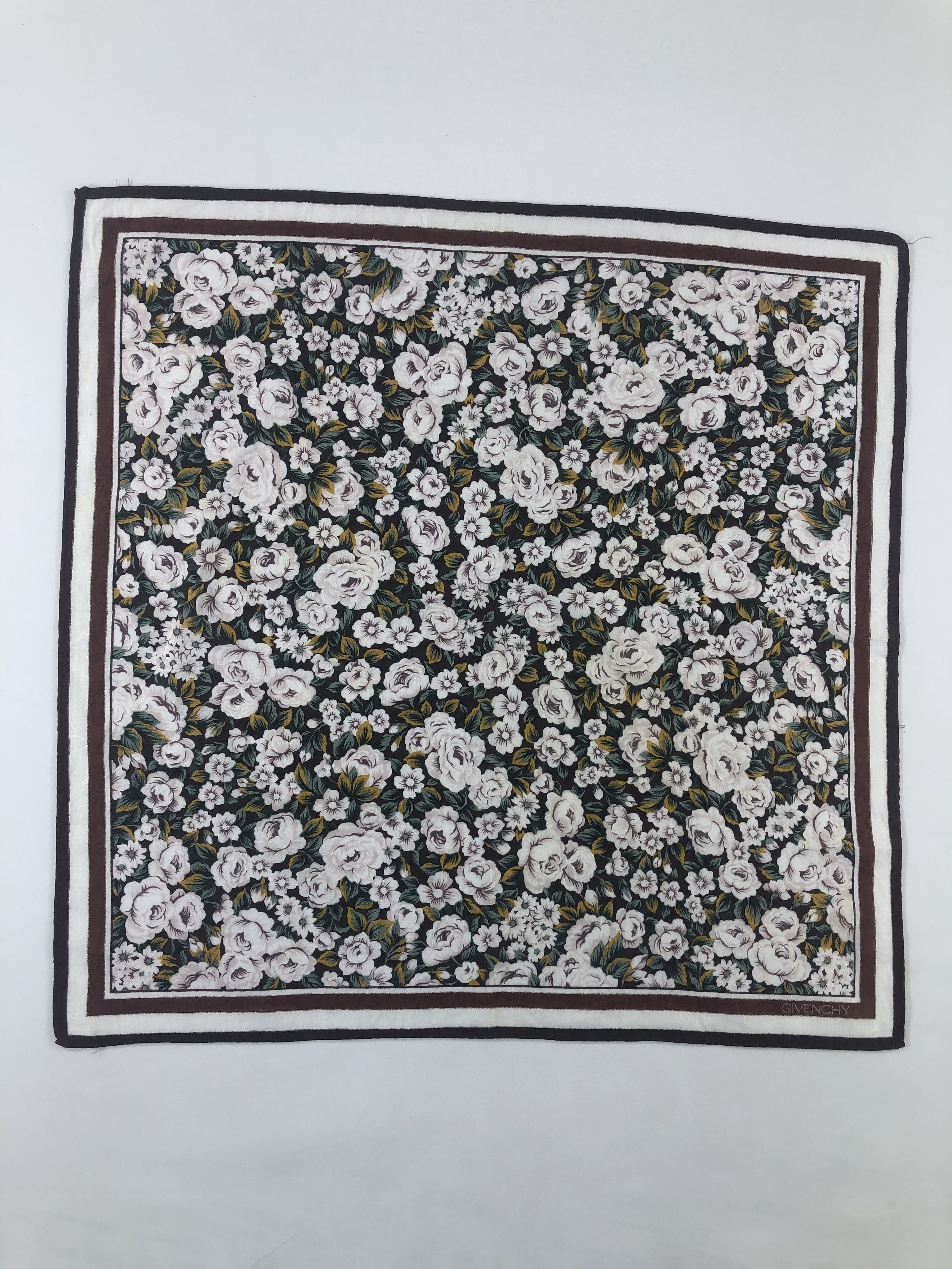 Vintage Givenchy Floral Handkerchief / Bandana / Neckerchief Size ONE SIZE - 1 Thumbnail