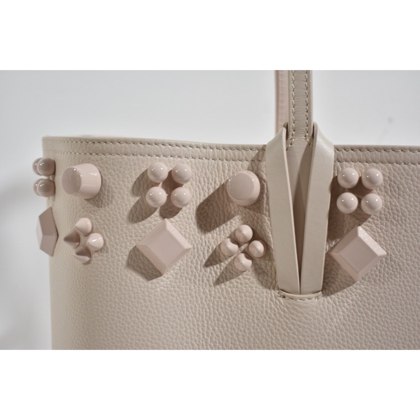 Christian Louboutin Christian Louboutin Leather Spike Tote Shoulder Bag Size ONE SIZE - 5 Thumbnail