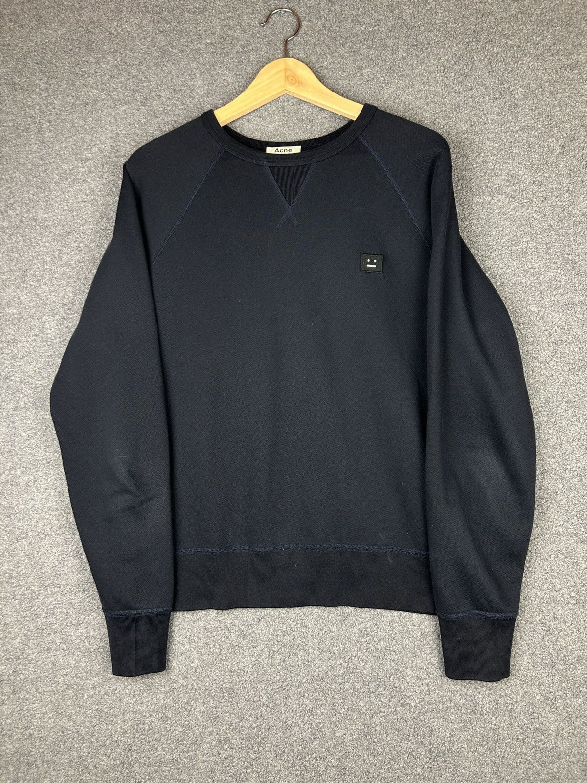 Acne studios store college face sweatshirt