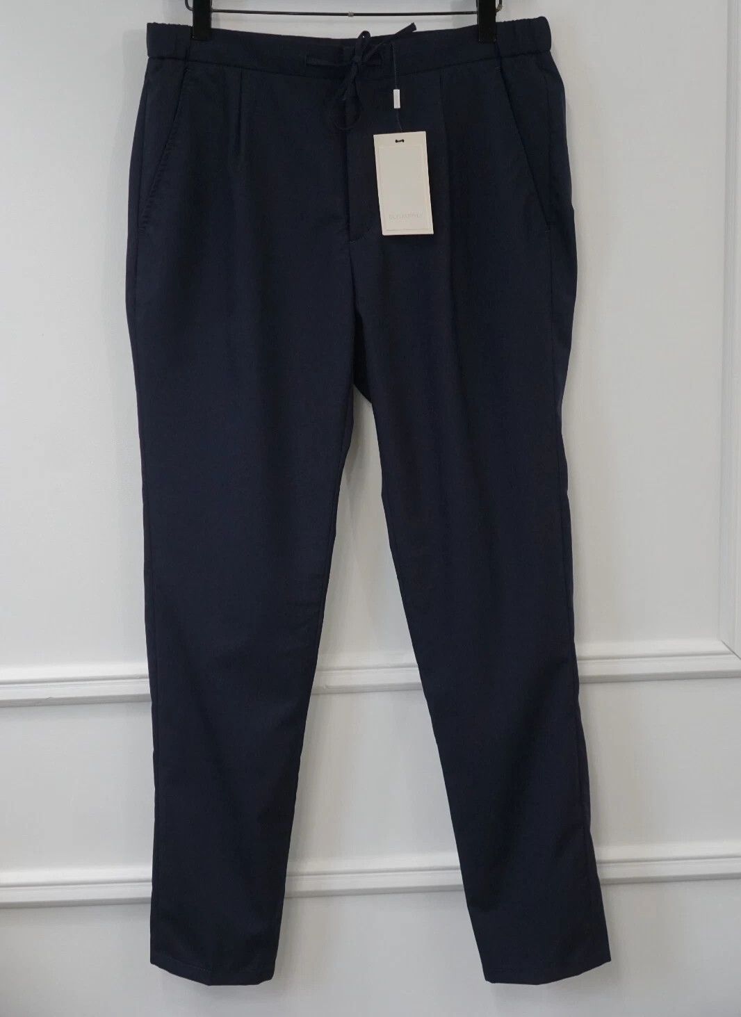 Suitsupply Men Suitsupply Trousers Navy Ames Pleat ES Wool US36 JNJ423 Size 36R - 1 Thumbnail