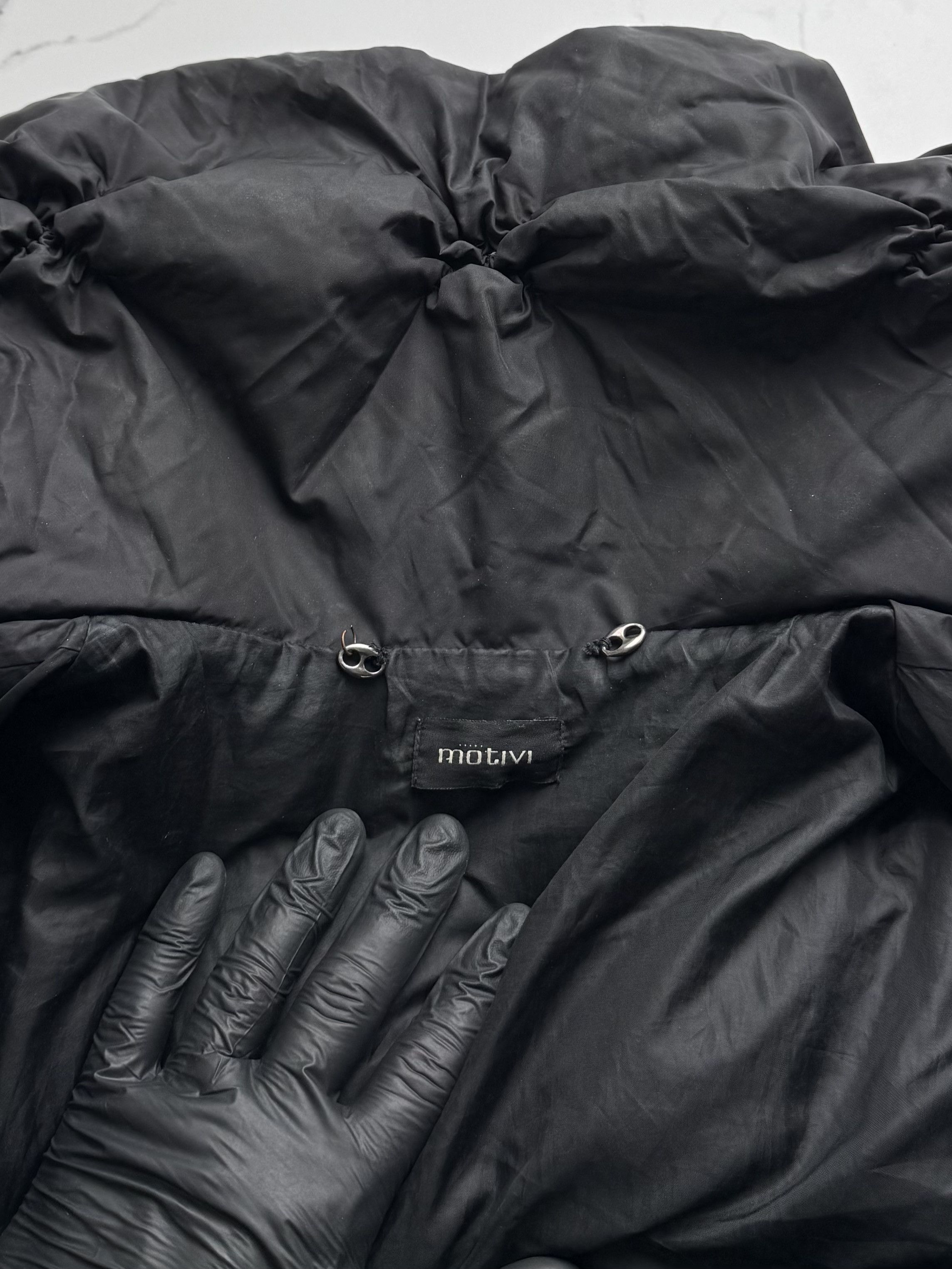 Vintage Black Puffer Jacket Women L Oversized Quilted Y2K Coat Size L / US 10 / IT 46 - 7 Thumbnail