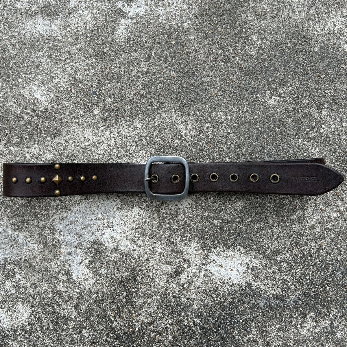 小物 vintage diesel studs belt Vintage Diesel Design studded leather belt