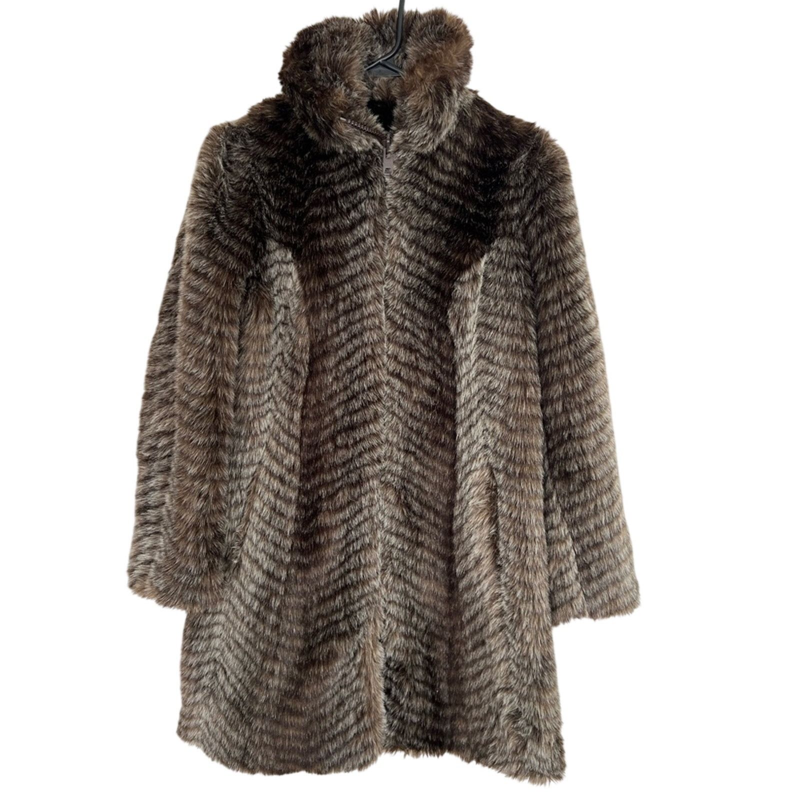 Other Designer Tyber Full Length Faux Fur England Coat NO FLAWS Size M / US 6-8 / IT 42-44 - 1 Thumbnail