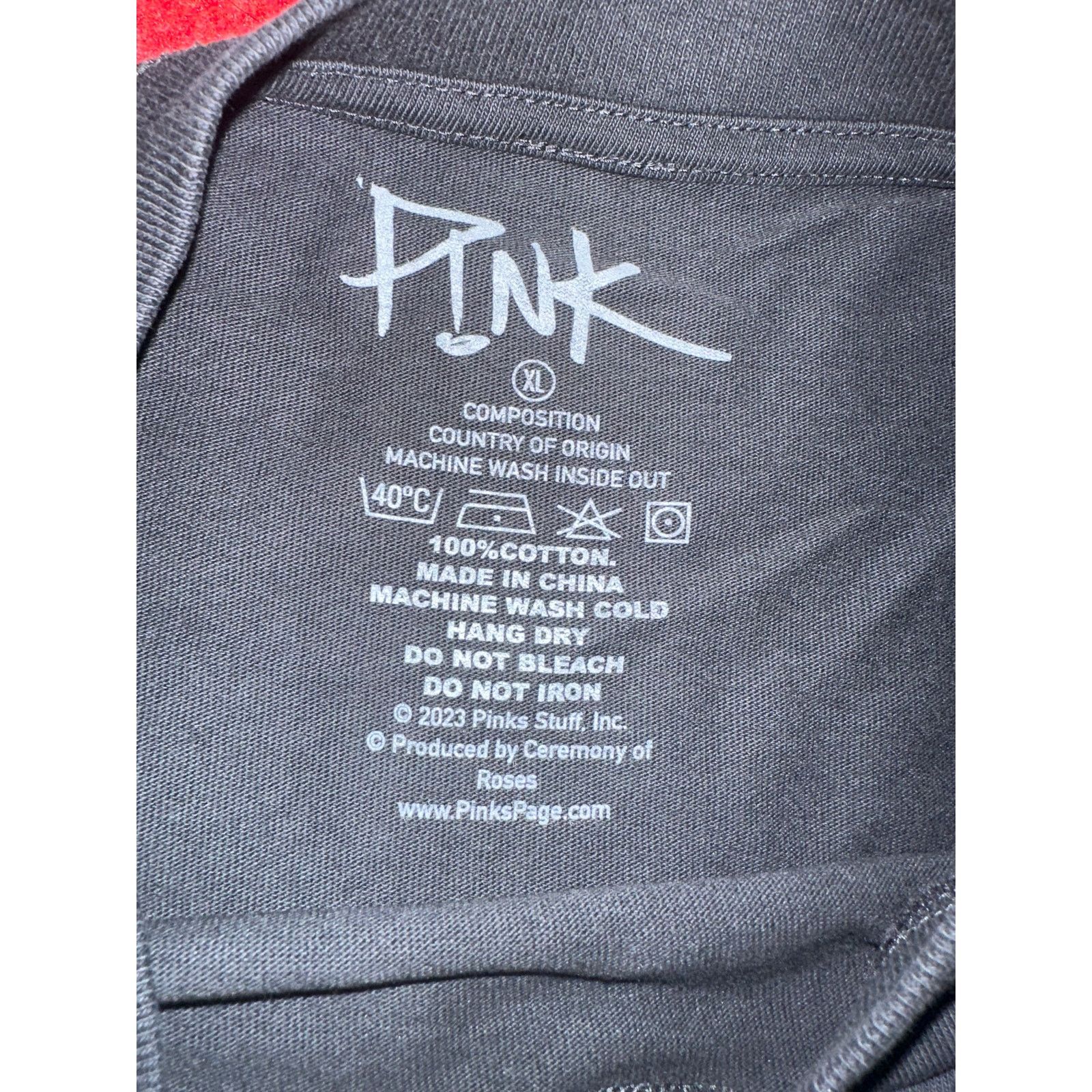 Pink Pink Trustfall Tour 2023 T-Shirt Long Sleeve Motorcycle Size US XL / EU 56 / 4 - 3 Thumbnail