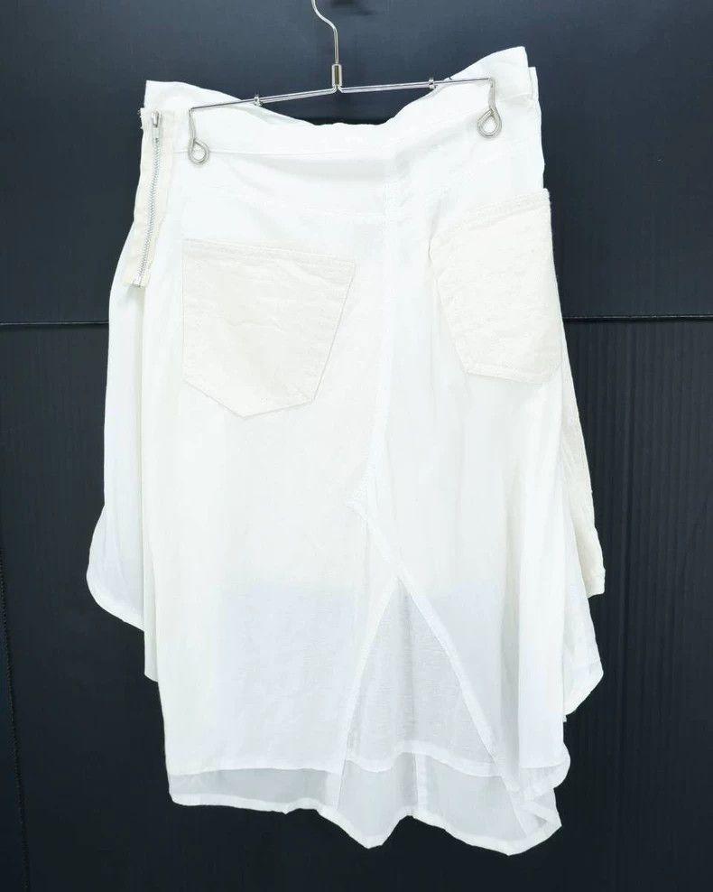 Comme des Garcons Comme des Garcons size S White deformed short skirt denim Size 25" / US 0 / IT 36 - 2 Thumbnail