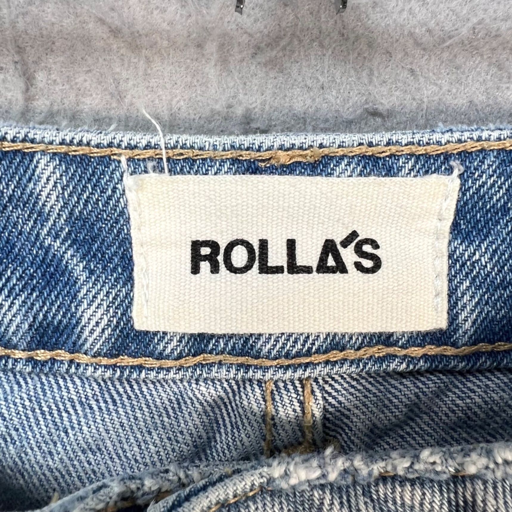 Vintage Rollas Womens 24 High Rise Cut-Off Denim Shorts City Bleach Raw Hem Jeans Cut-Offs 5-Pocket Summer Womens Size 42" / US 20 - 3 Thumbnail