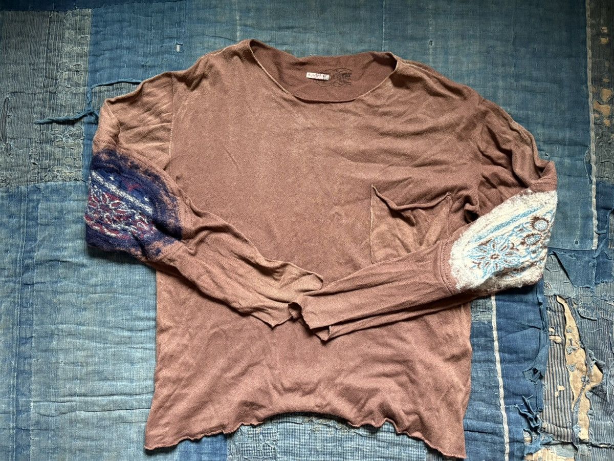 Kapital Kountry KAPITAL elbow wool patch Long Sleeve T-Shirt Size US L / EU 52-54 / 3 - 1 Thumbnail