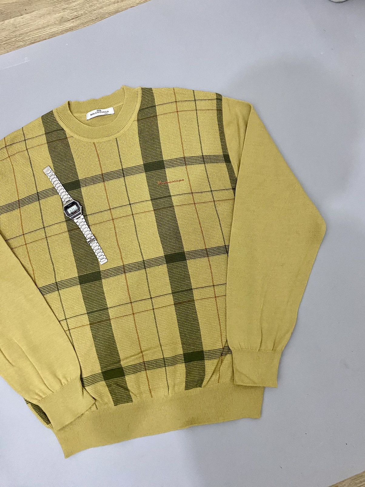 Balenciaga 💥Nova Check💥Balenciaga Sweatshirt Size US L / EU 52-54 / 3 - 2 Thumbnail