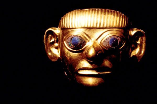 Vintage 2000S JAPANESE MADE LORD OF SIPÁN MASK PENDANT NECKLACE Size ONE SIZE - 2 Thumbnail