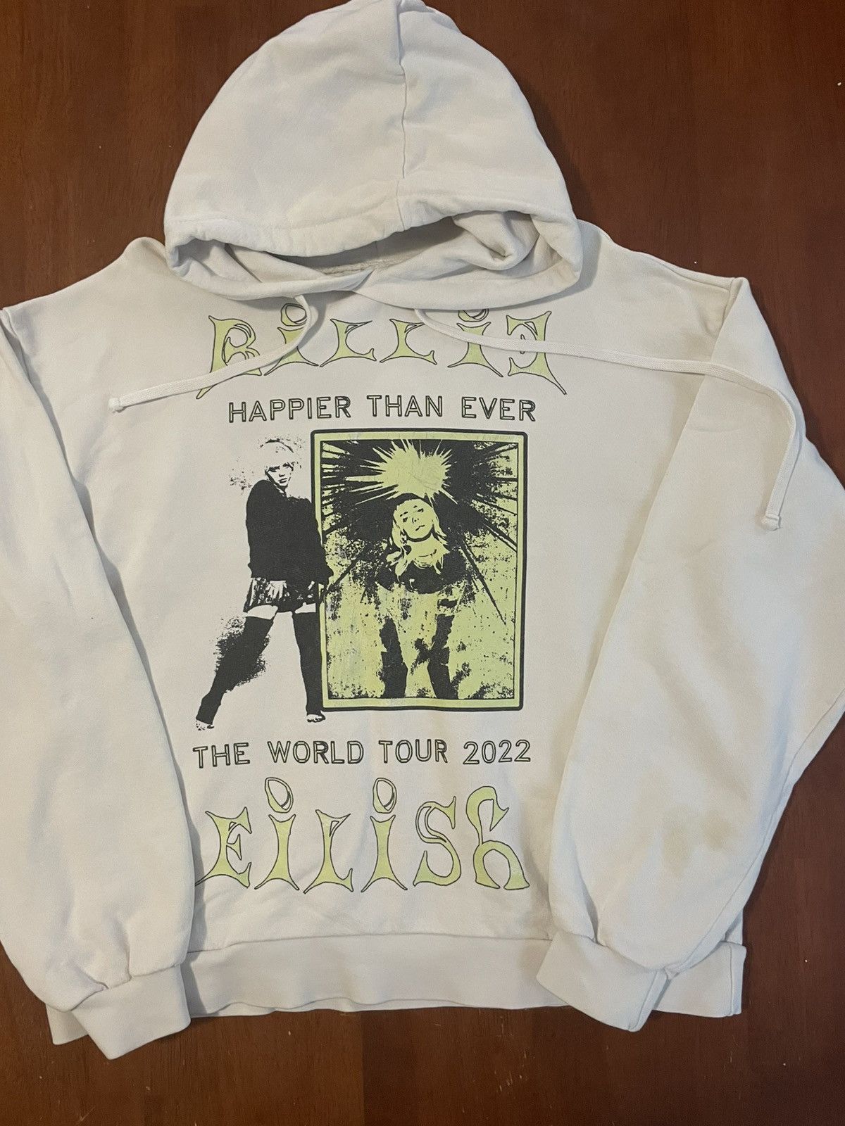 Billie Eilish Billie Eilish Happier Than Ever World Tour 2022 Hoodie Small Size S / US 4 / IT 40 - 1 Thumbnail