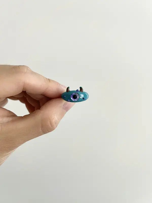 Other RARE Vintage Baby Evil Monster Eye Ring Size ONE SIZE - 4 Thumbnail