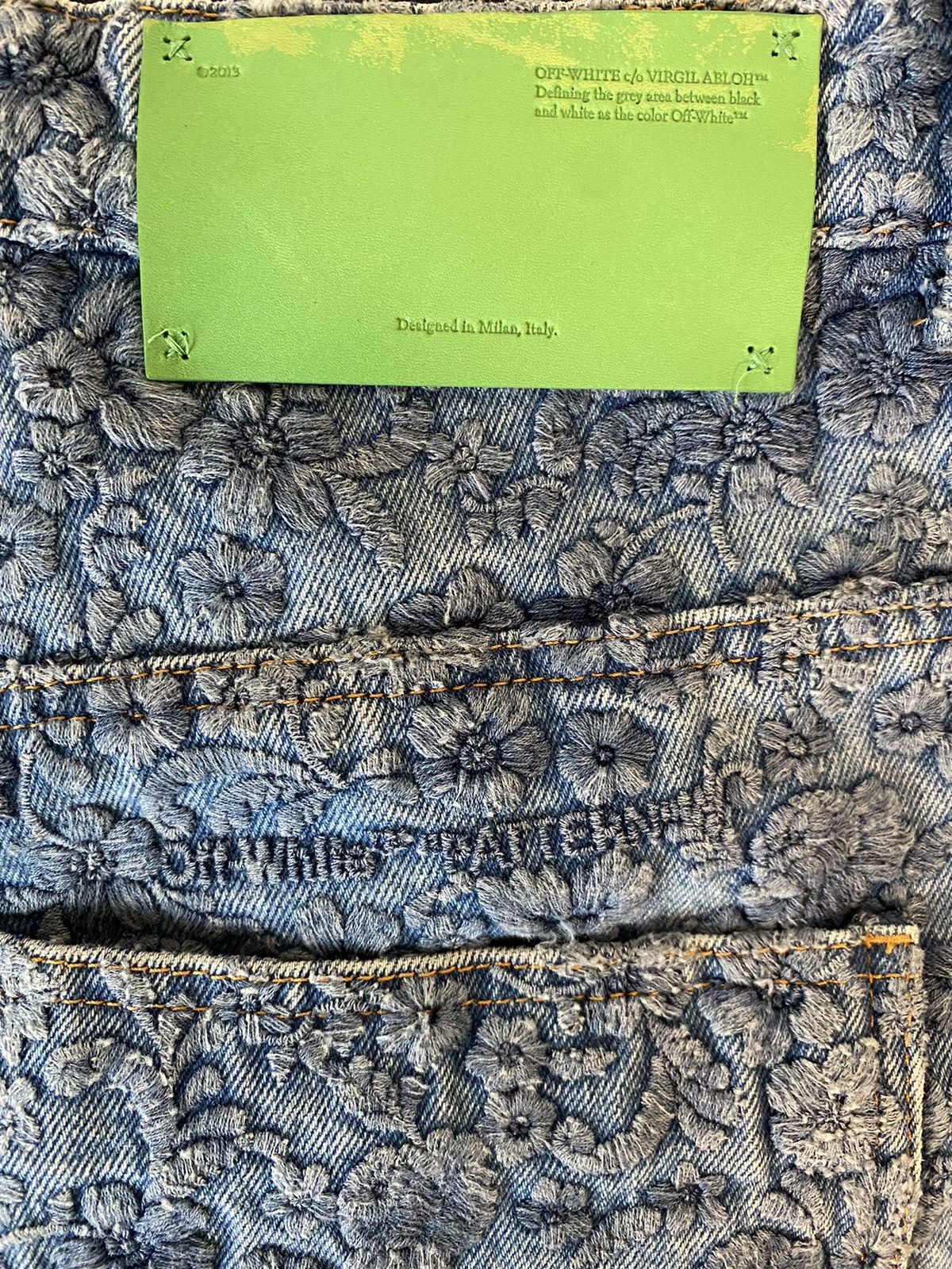 Off-White Off-White Floral Embroidery Carpenter Jeans Size US 32 / EU 48 - 6 Thumbnail