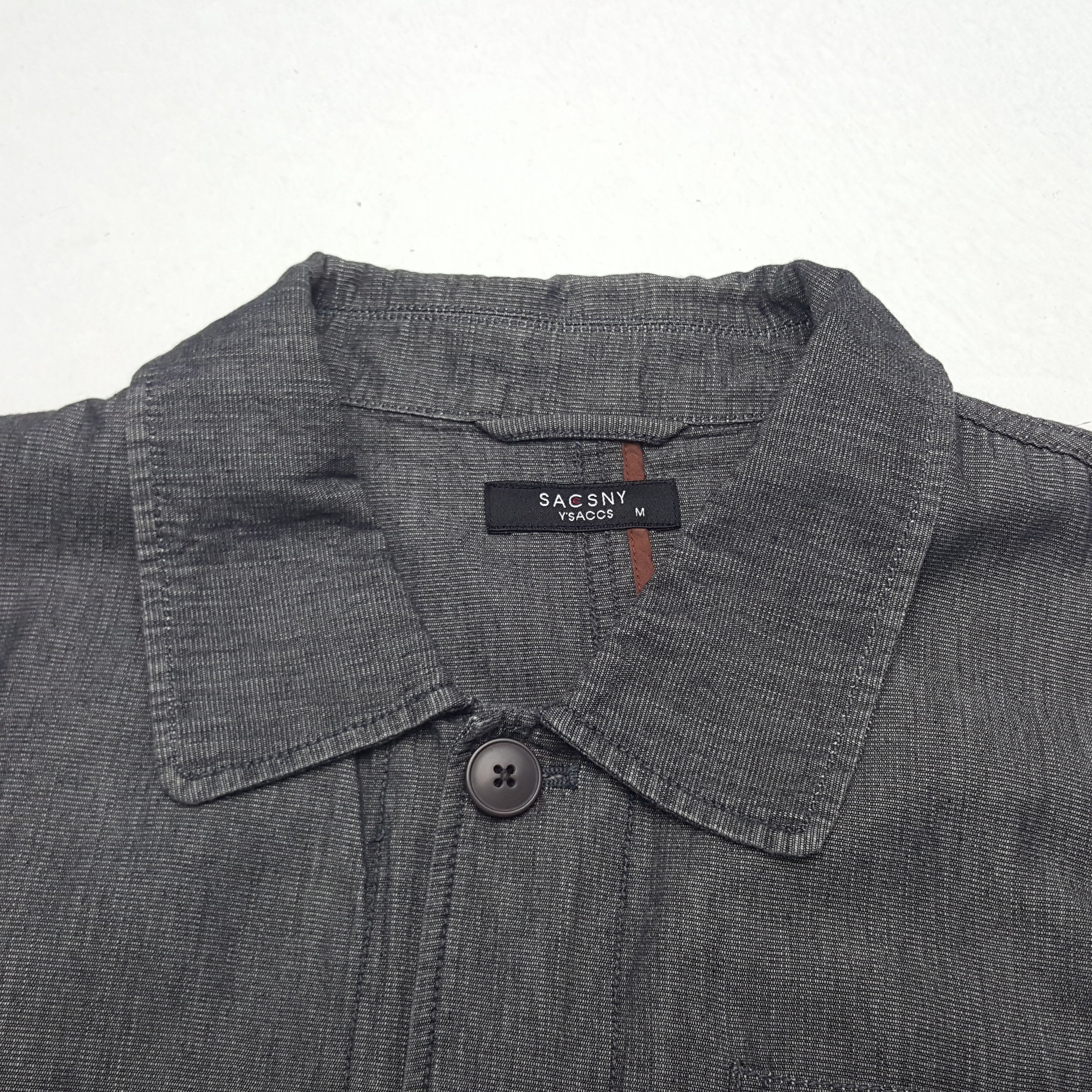 Designer × Vintage × Yohji Yamamoto Sacsny by Yohji Yamamoto Custom Big Logo Button Up Jacket Size US M / EU 48-50 / 2 - 6 Thumbnail