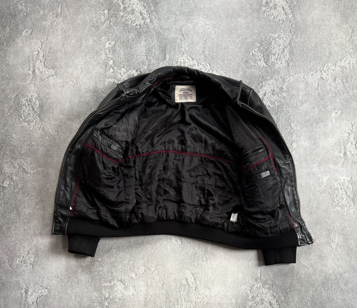 Genuine Leather Rhode Island S/size leather aviator bomber zip jacket pilot Size US S / EU 44-46 / 1 - 13 Thumbnail