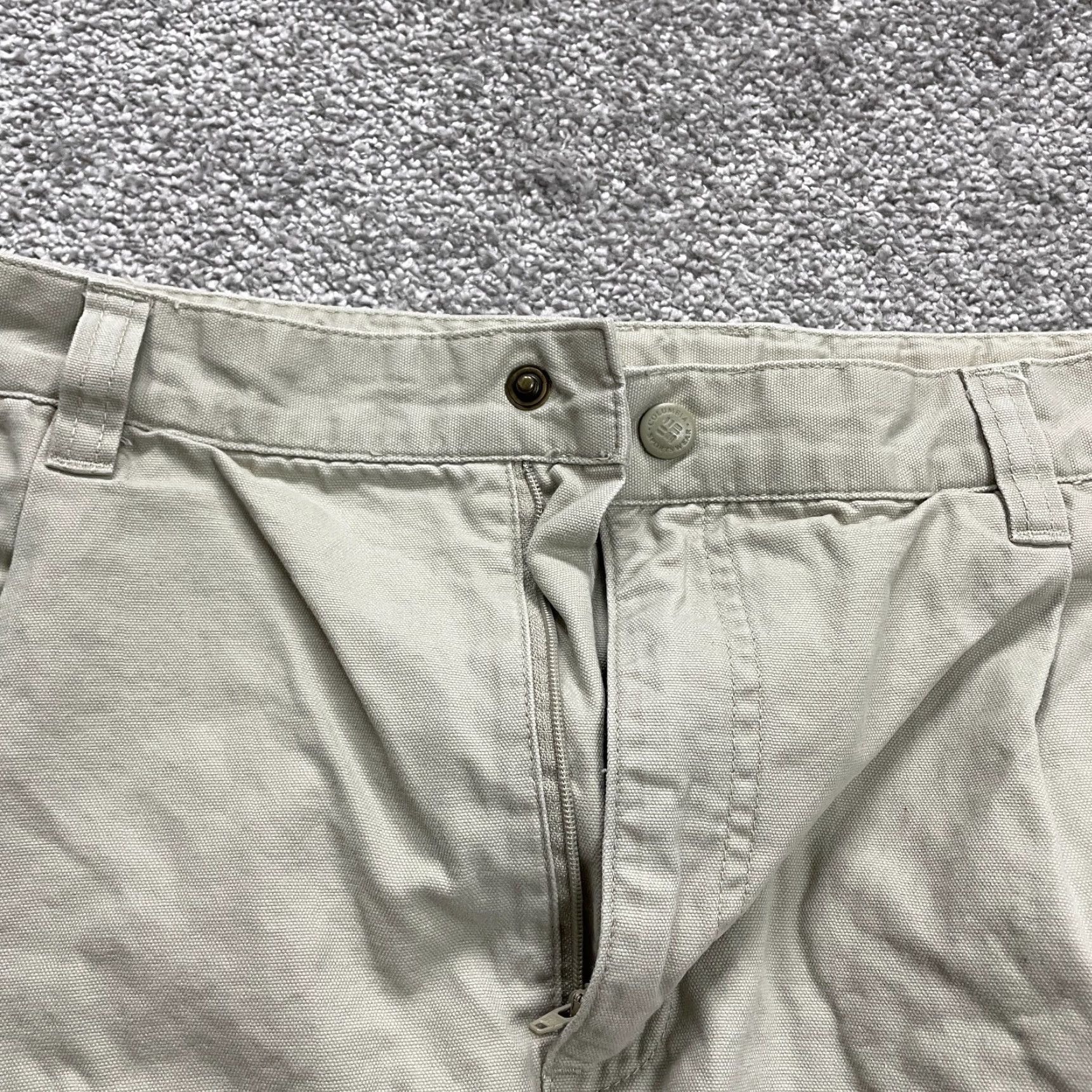 Vintage Columbia Cargo Shorts Mens 38 Beige Cotton Outdoor Fishing 38x7.5 Size US 38 / EU 54 - 3 Thumbnail