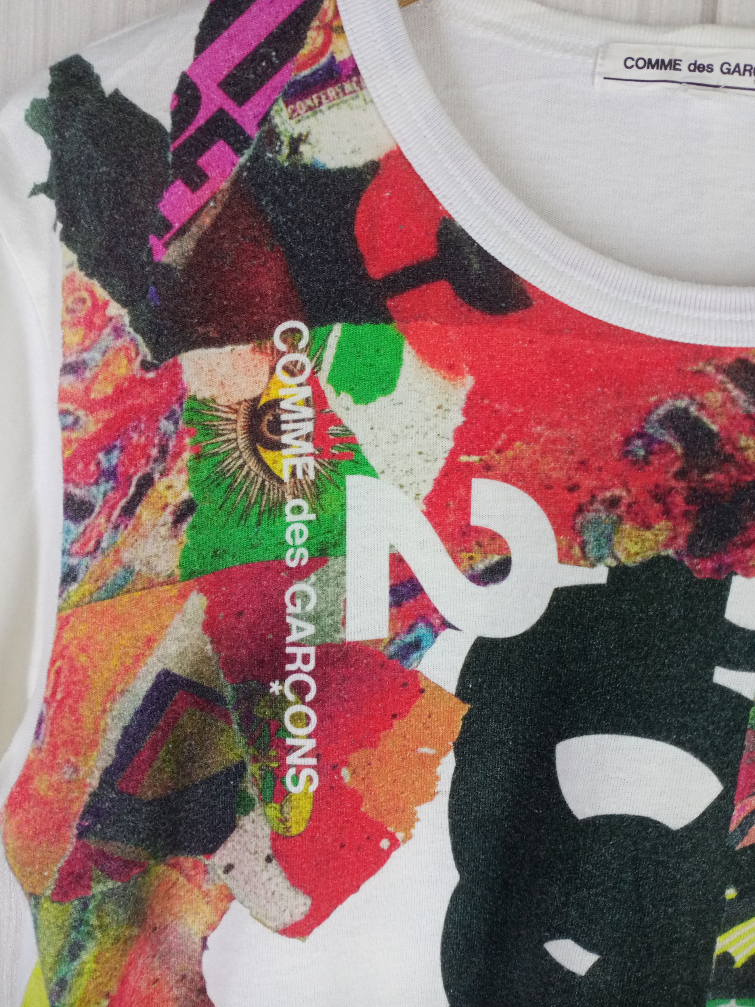 Comme des Garcons Rare Vintage Comme Des Garcons Collage Fullprint Tshirt Size US S / EU 44-46 / 1 - 4 Thumbnail