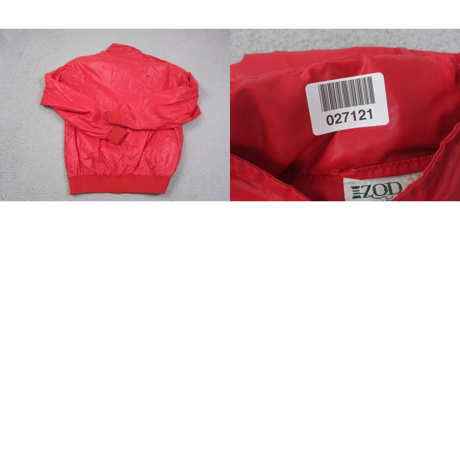 Izod VINTAGE Izod Jacket Mens M Red Bomber Full Zip Nylon 90s Oakwood Golf Front Logo Casual Mens Size US M / EU 48-50 / 2 - 9 Thumbnail