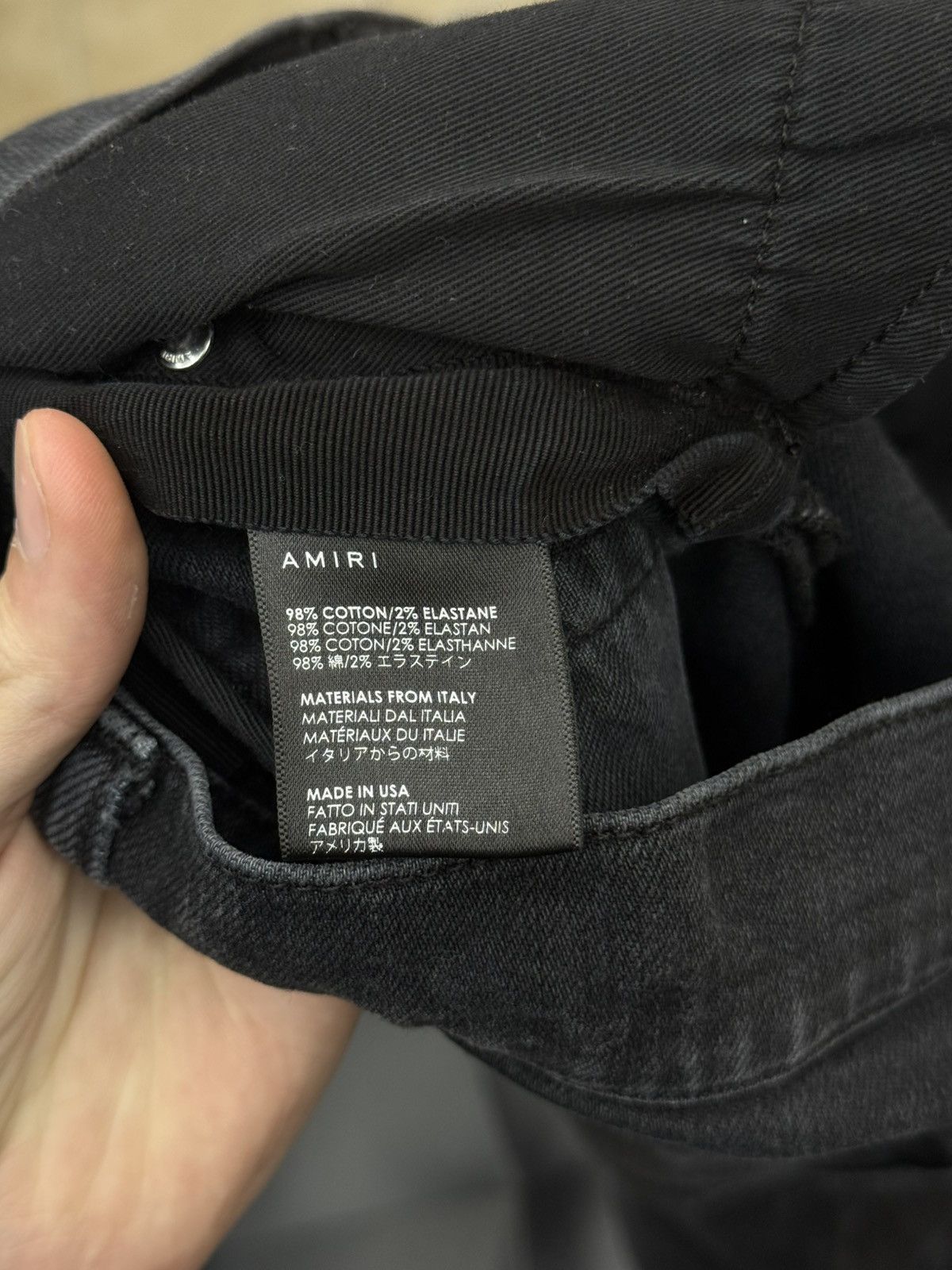 Amiri Amiri Jeans Black Colorful Patch Size 33 🧼 Size US 33 - 17 Thumbnail