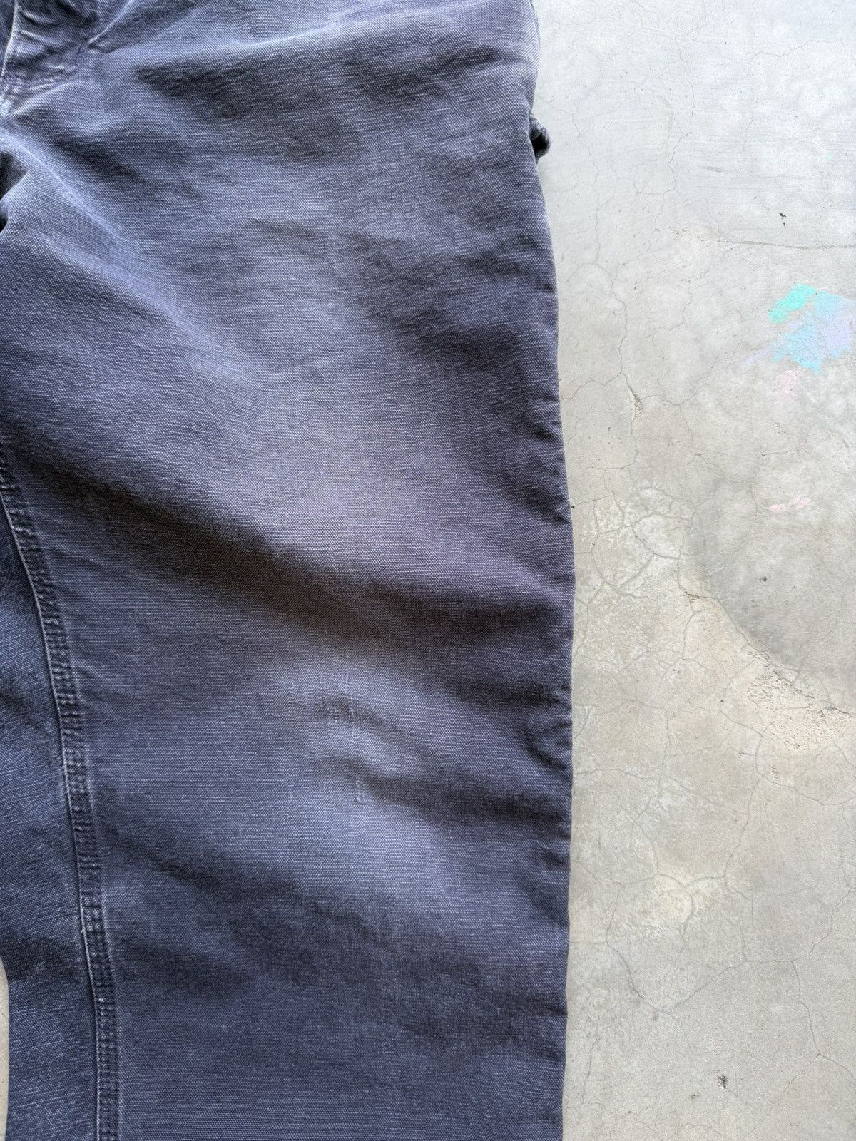 Carhartt Faded Distressed Navy Carhartts Size US 33 - 2 Thumbnail
