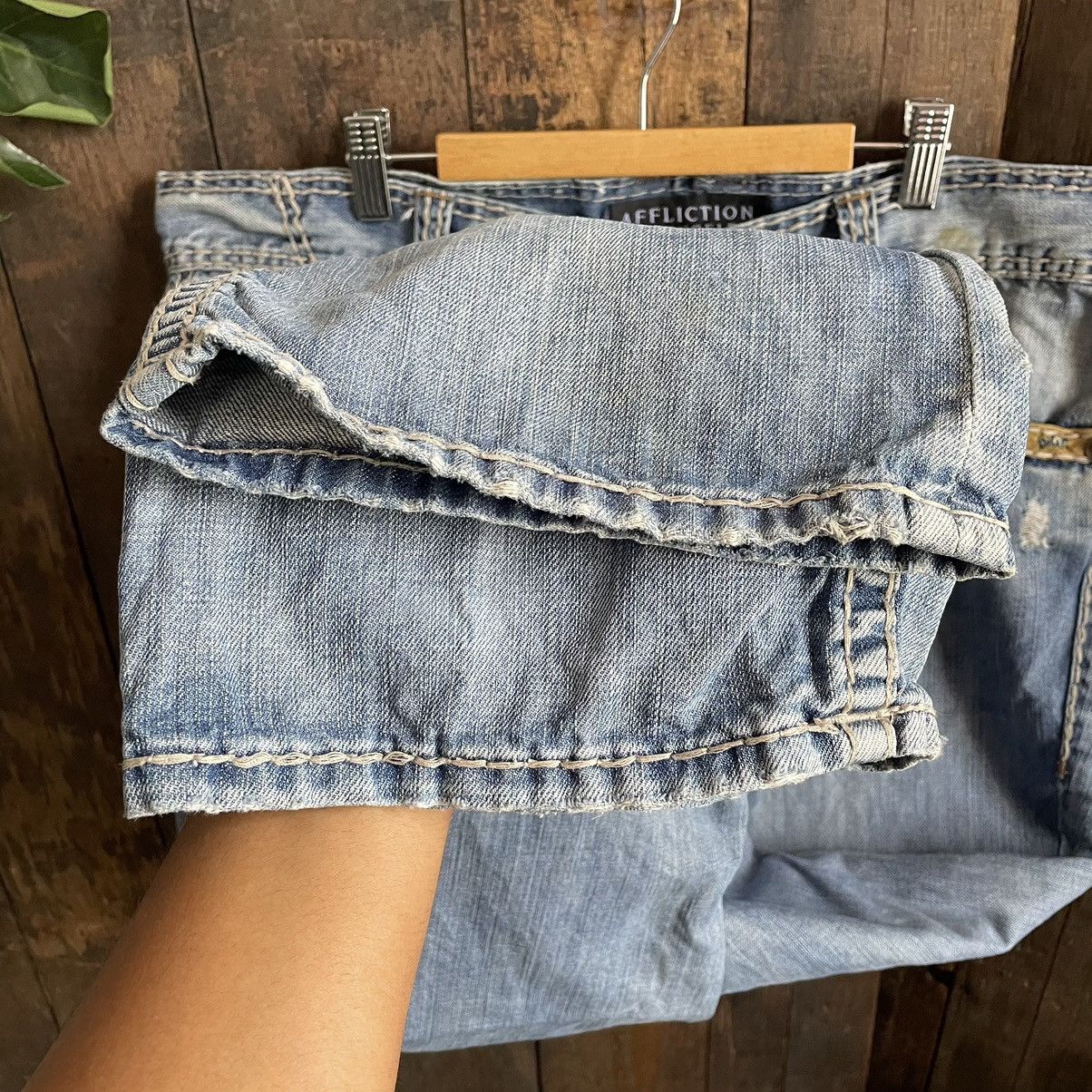 Affliction × Vintage Vintage Affliction Denim Jeans Size US 38 / EU 54 - 11 Thumbnail