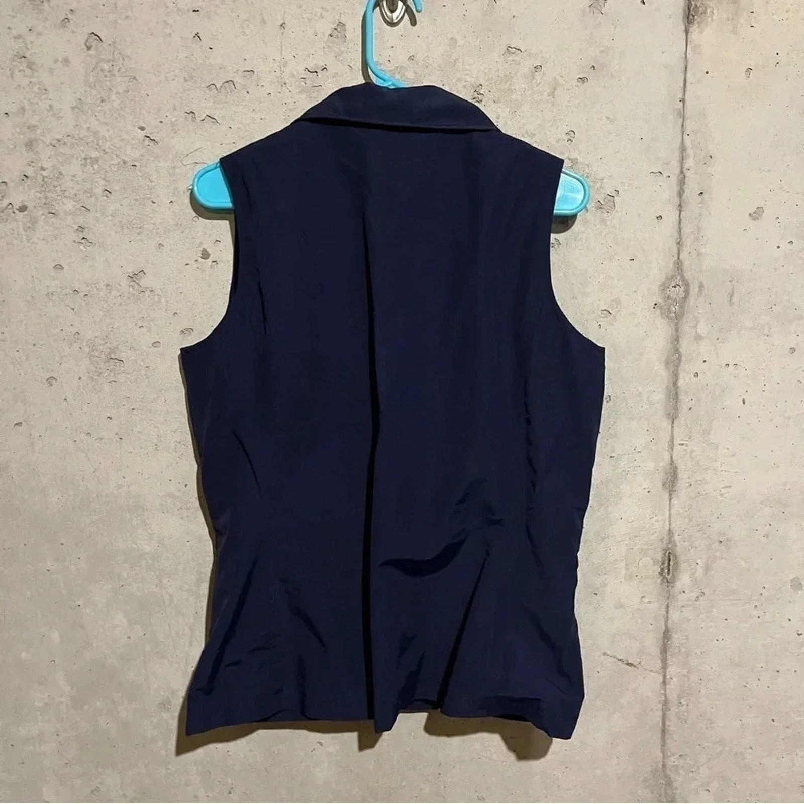 Lauren Ralph Lauren Ralph Lauren Active Womens Medium Blue Zip Up Vest Pockets Size M / US 6-8 / IT 42-44 - 5 Thumbnail