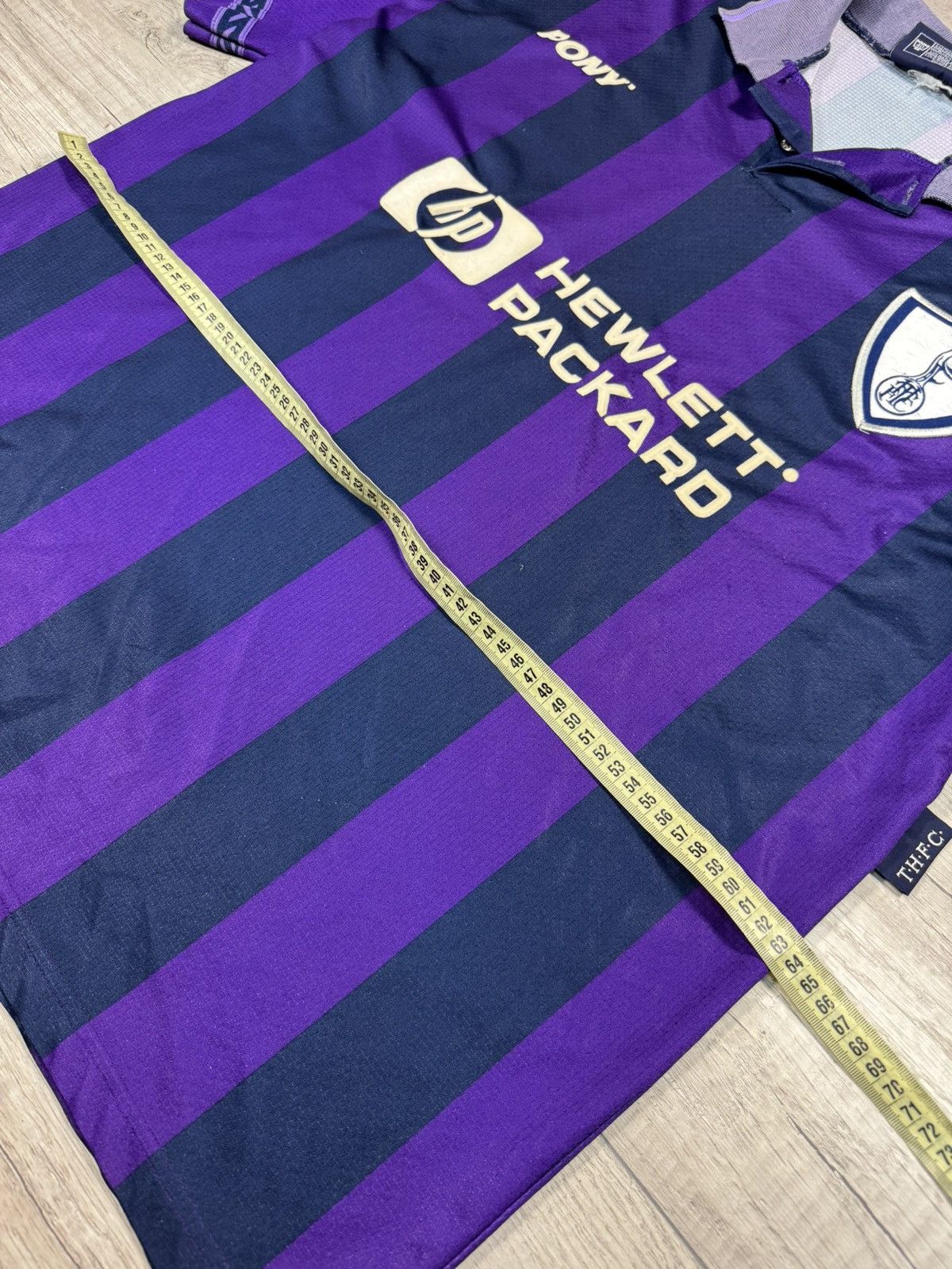 PONY Pony Tottenham Hotspur 1995-1997 Away Soccer Vintage Jersey Size US L / EU 52-54 / 3 - 11 Thumbnail
