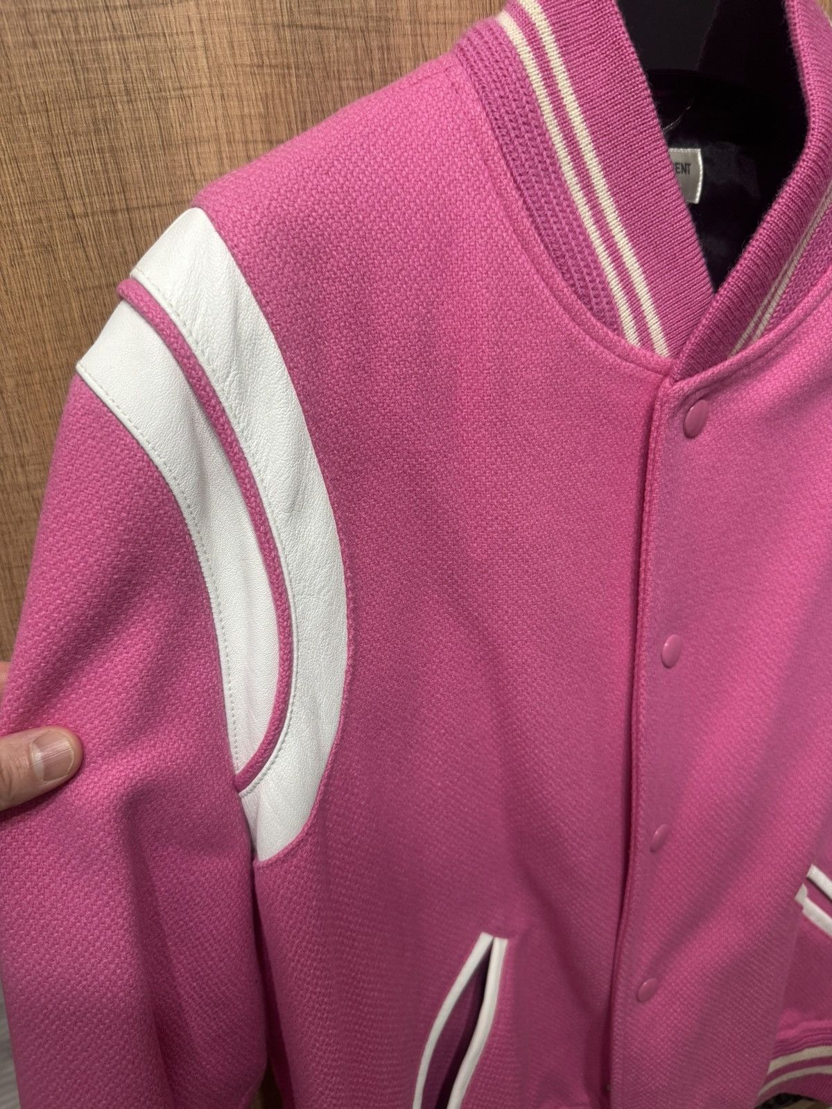 Saint Laurent Paris Saint Laurent pink teddy varsity jacket EU 50 Size US M / EU 48-50 / 2 - 6 Thumbnail