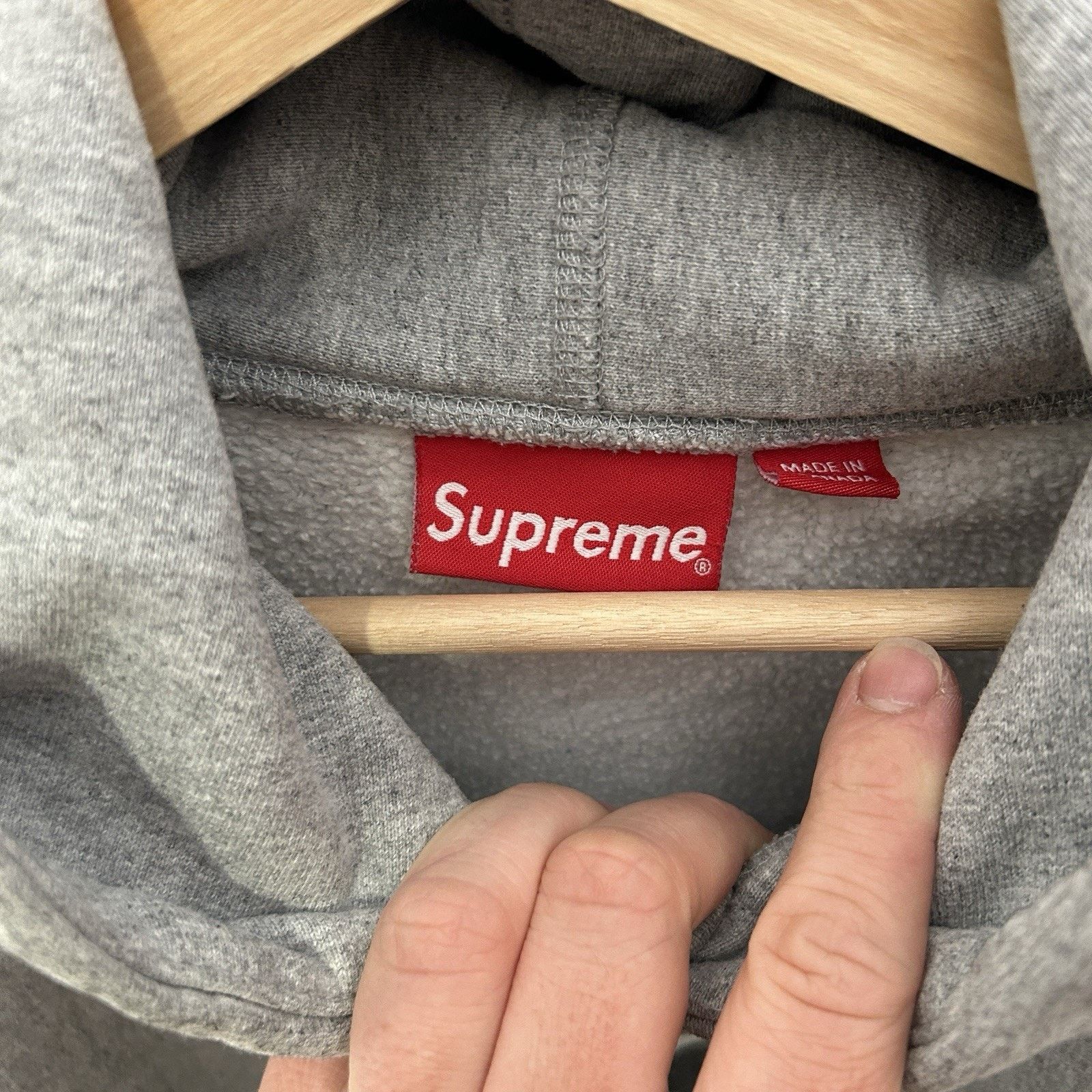 Supreme Supreme Sumo Hooded Sweatshirt “Light Grey” FW16 Size US XL / EU 56 / 4 - 10 Thumbnail