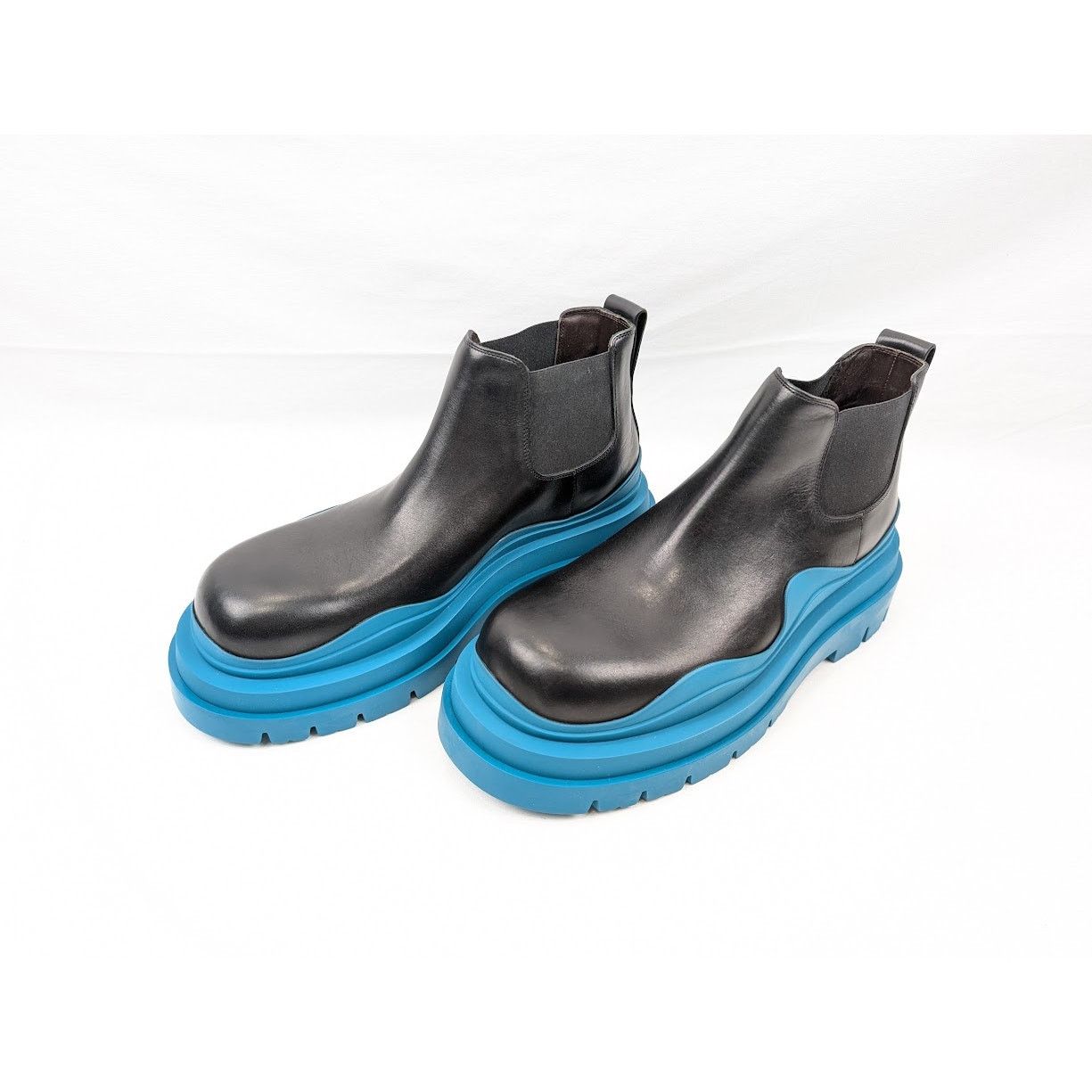 Bottega Veneta o1rshd1 Military Calf Tire Ankle Boots in Black Size US 10 / EU 43 - 18 Thumbnail