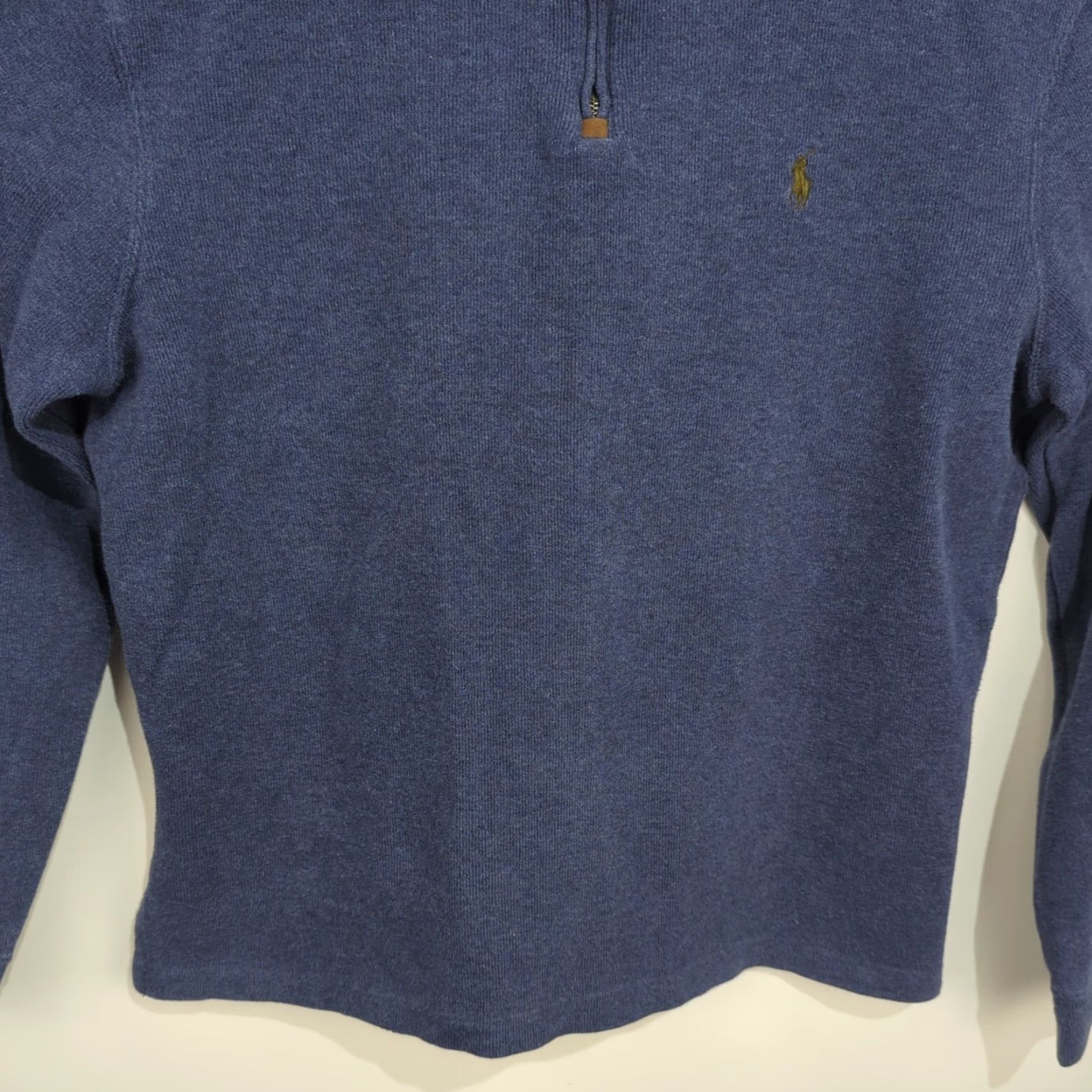 Polo Ralph Lauren Polo Ralph Lauren Sweater Shirt Pullover 1/4 Zip Mens Medium Blue Knit Logo Casual, Workwear, Travel Mens Regular Size M Size US M / EU 48-50 / 2 - 6 Thumbnail