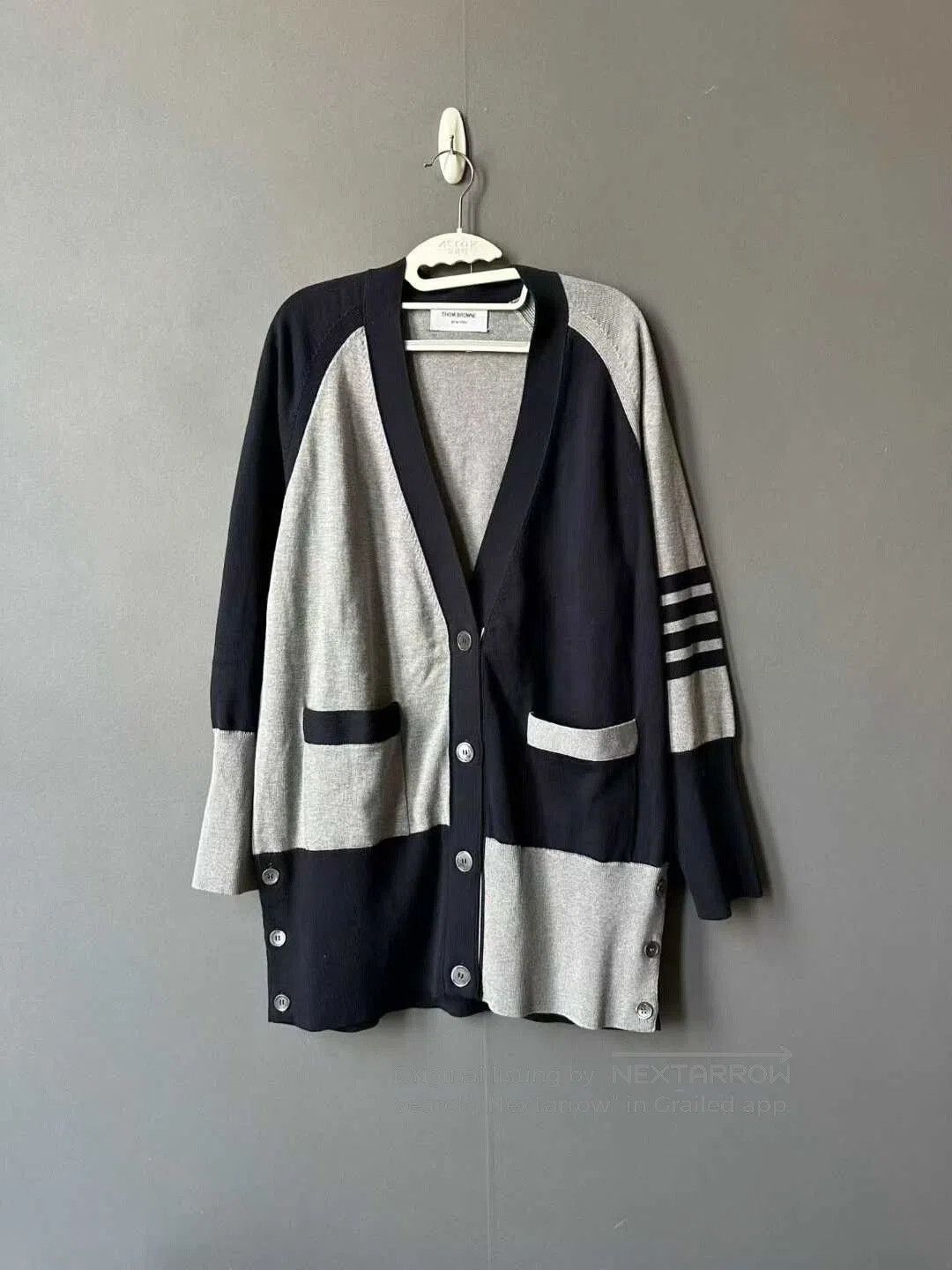 Thom Browne thom browne long color-blocked knit cardigan. Size US M / EU 48-50 / 2 - 1 Thumbnail