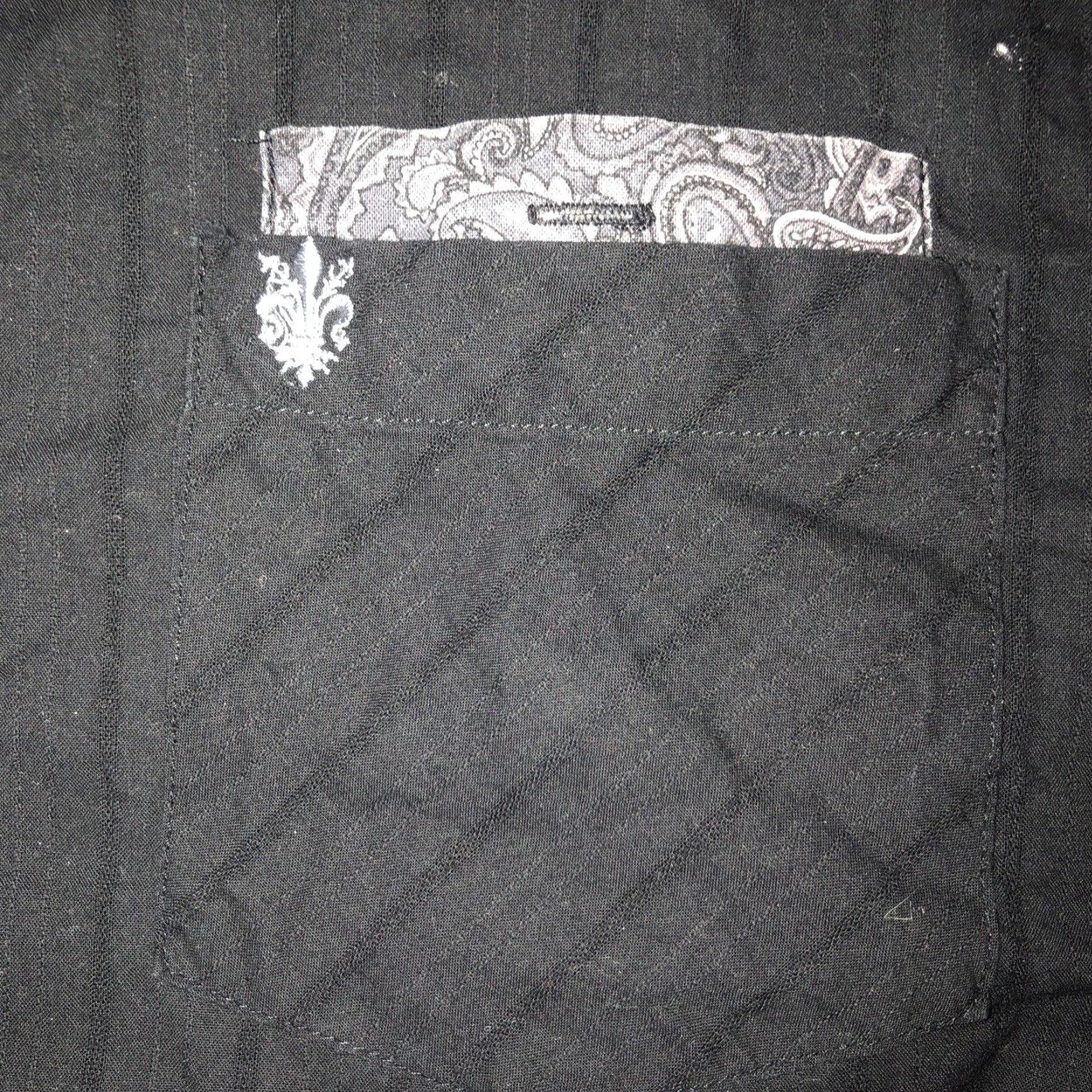 Vintage VINTAGE DaVinci Men's Button-Up Shirt Chris Harrison Black Long Sleeve M Striped 90s Fashion Size US M / EU 48-50 / 2 - 2 Thumbnail