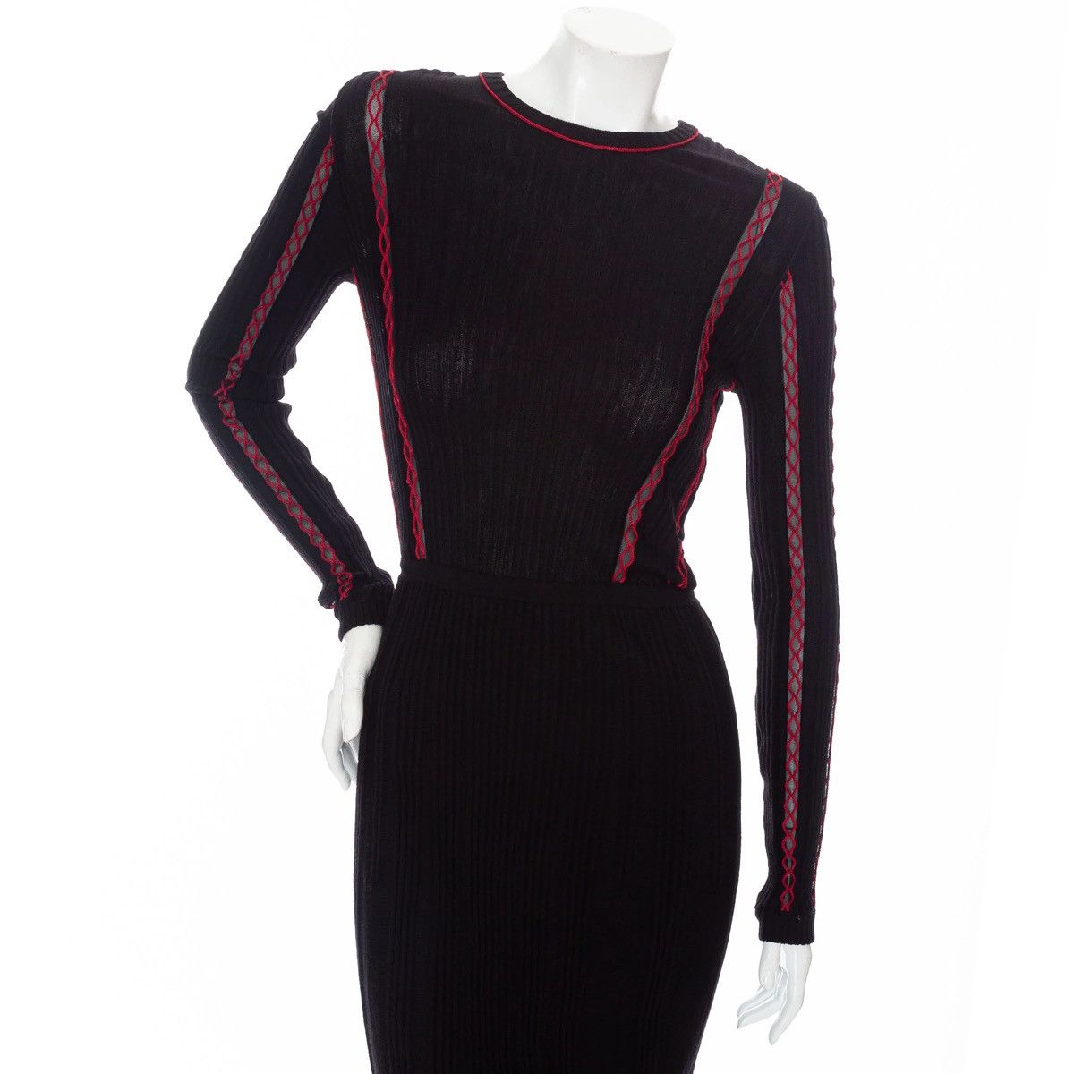 Versace Versace Bodycon Long Sleeve Knit Dress Size L / US 10 / IT 46 - 5 Thumbnail