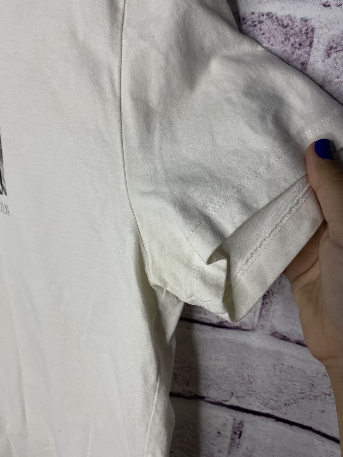 Allsaints Mens Vintage Allsaints Japanese Double Logo White T- Shirt Size US M / EU 48-50 / 2 - 6 Thumbnail
