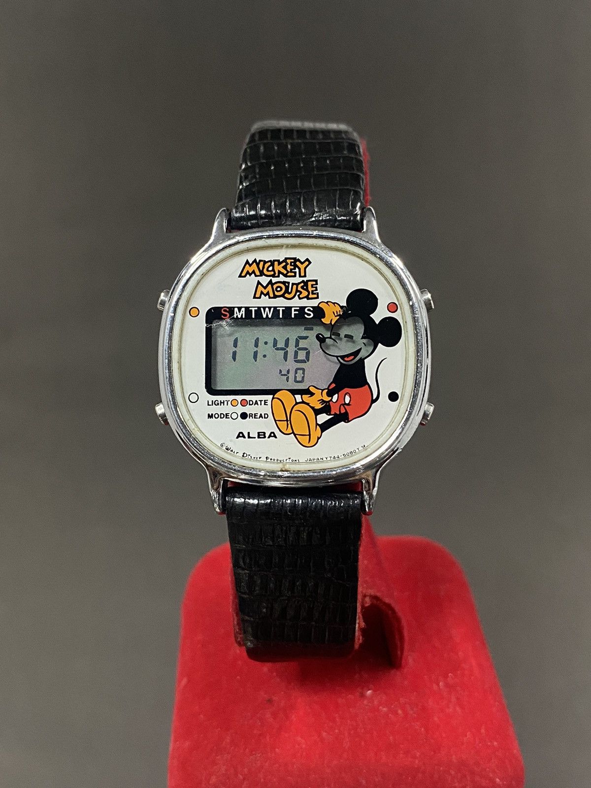 image of Seiko x Vintage Alba Mickey Mouse Y744-5000 Digital Unisex Watch, Men's