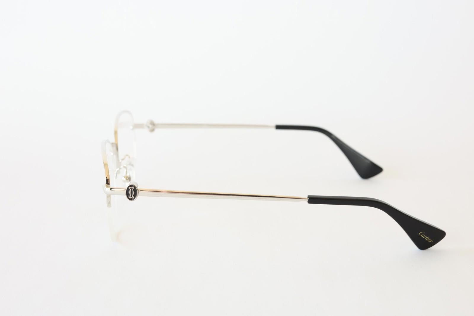 Cartier New Cartier eyewear optical eyeglasses CT0415OA 002 L silver Size ONE SIZE - 4 Thumbnail