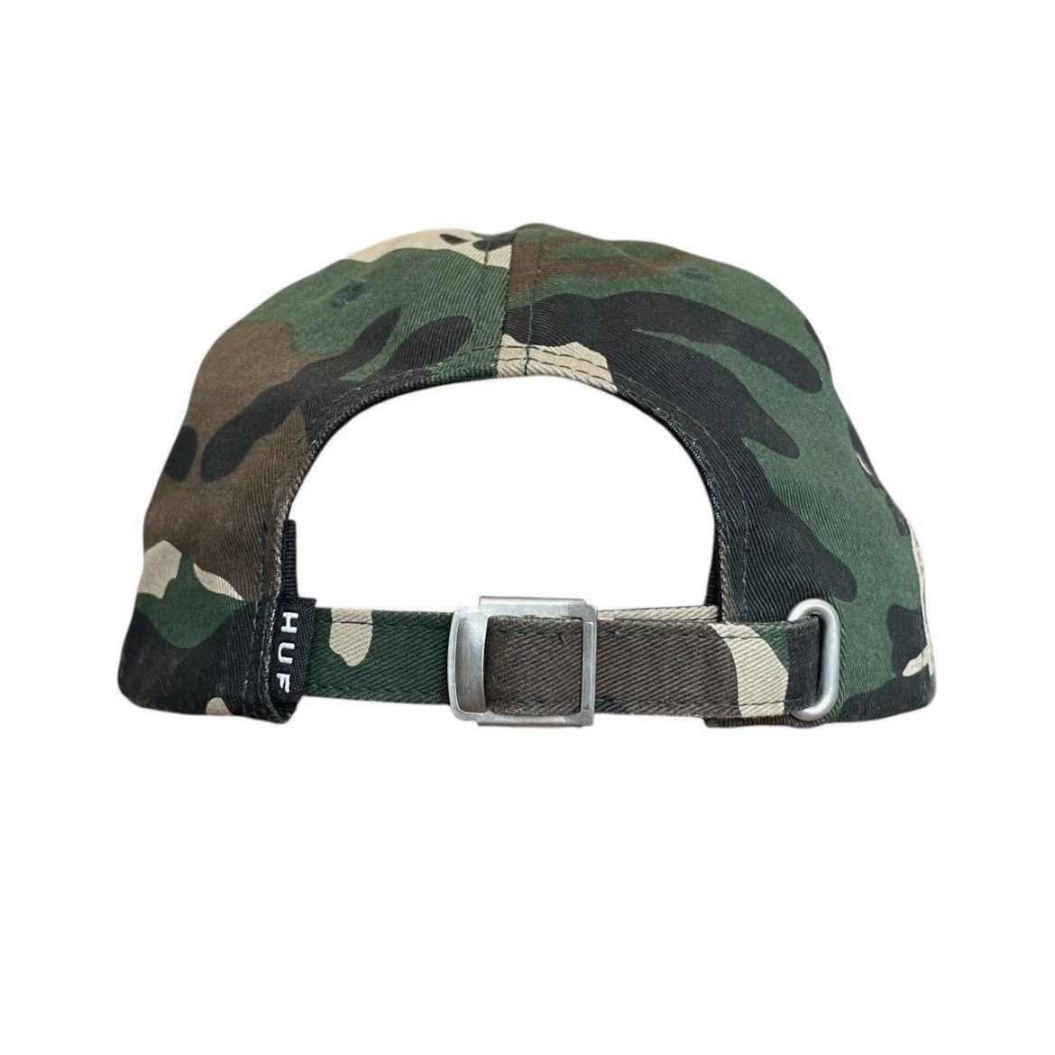 Huf HUF “F*CK IT!” Camo Strapback Hat USA Flag Patch OSFM Size ONE SIZE - 7 Thumbnail