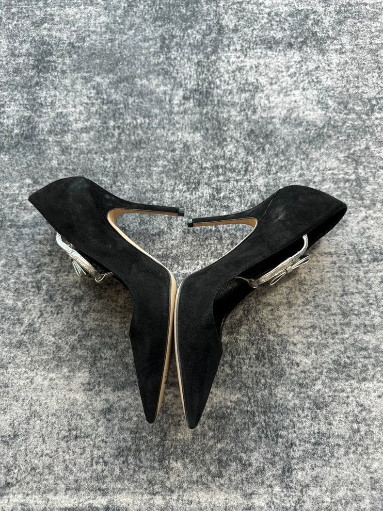 Dior Dior Black Velvet High Heels-2505 Size US 4.5 / IT 34.5 - 4 Thumbnail