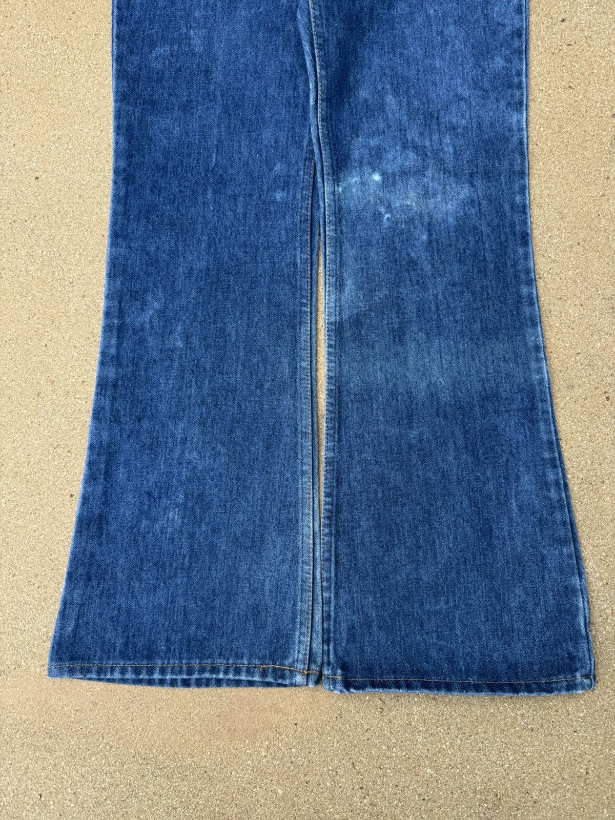 Levi's × Vintage Vtg 70’s Levi’s 646 Orange Tab Bellbottom Flare Jeans 29x30 Size US 29 - 3 Thumbnail