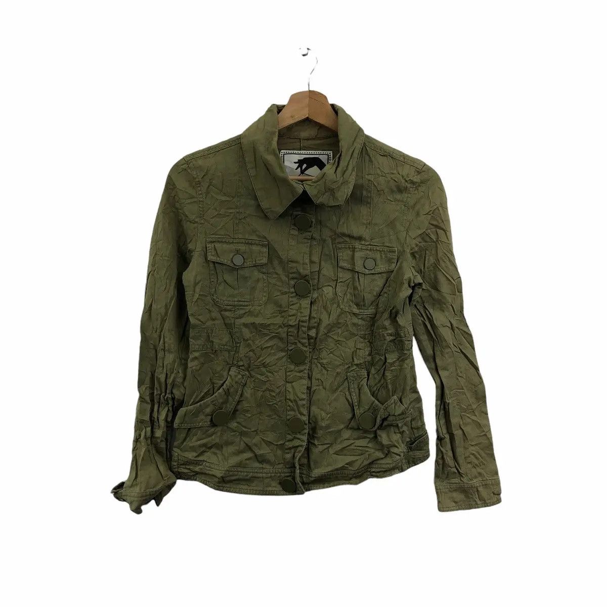 Japanese Brand Vtg 90’ SPIRAL GIRL JAPAN Designer Green Jacket Cotton Size M / US 6-8 / IT 42-44 - 1 Thumbnail