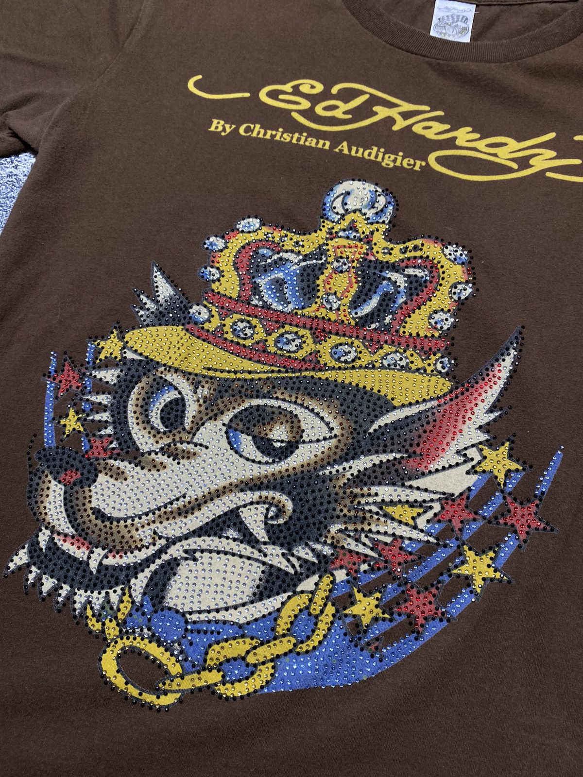 Christian Audigier × Ed Hardy × Japanese Brand Vintage ED HARDY by Christian Audigier Tshirt Size L / US 10 / IT 46 - 6 Thumbnail